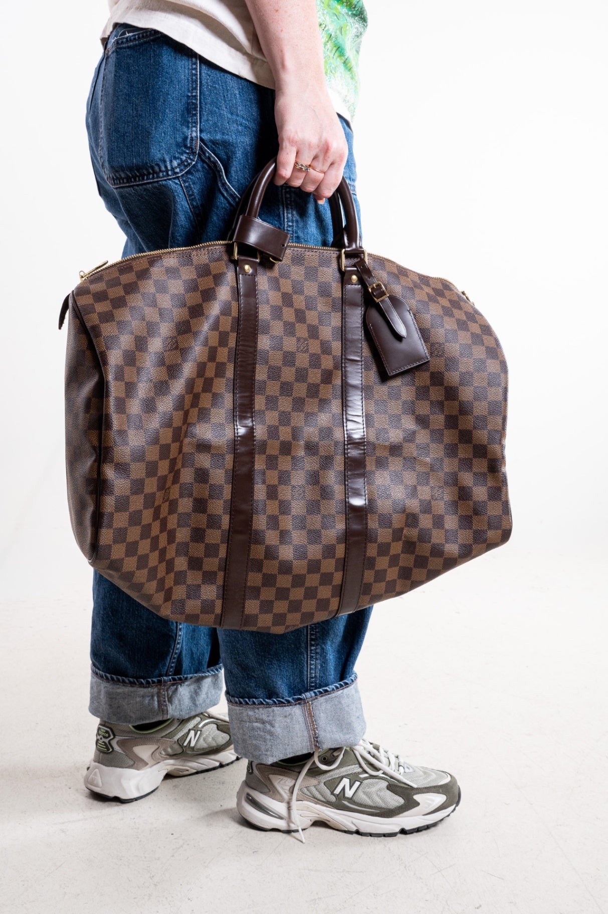 Damier Ebene Keepall 50 To Handle Bag