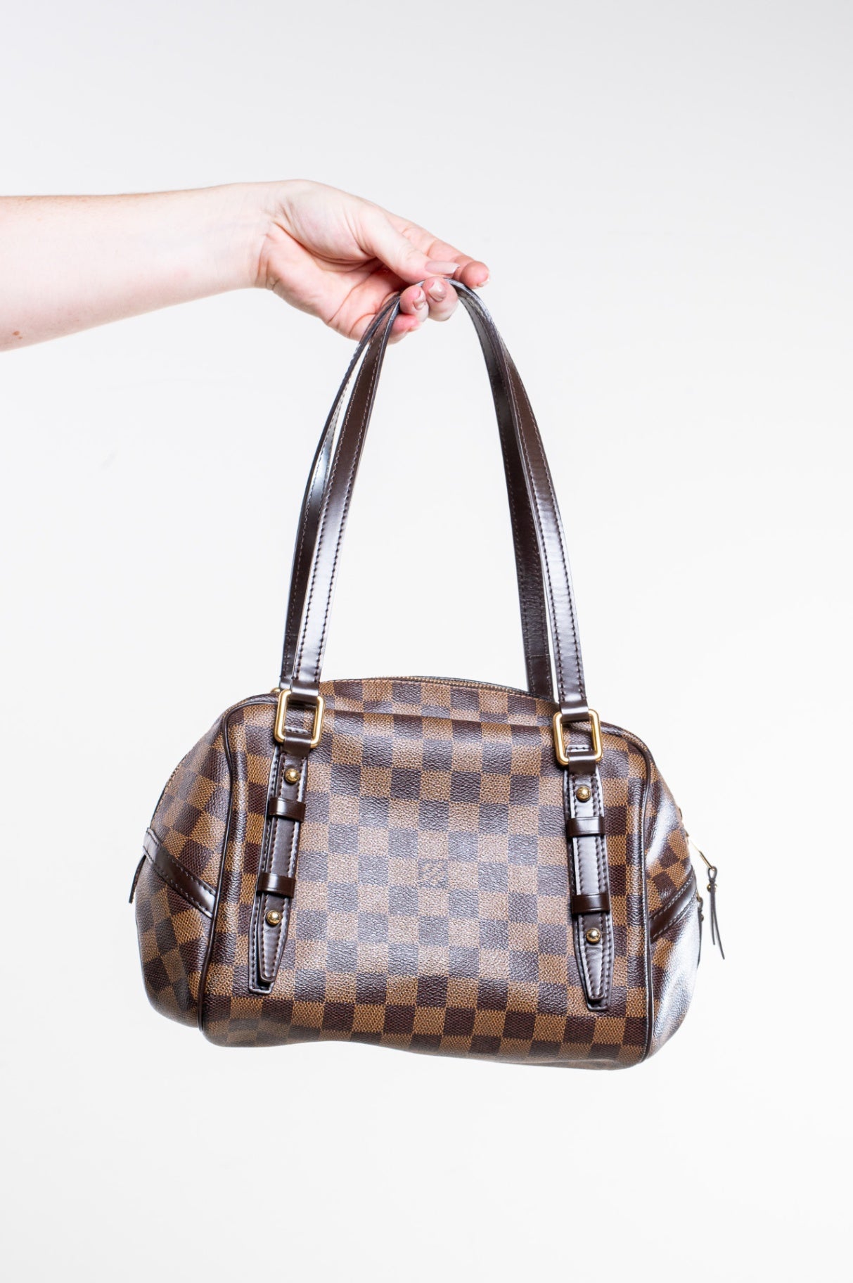 Damier Ebene Rivington PM Shoulder Bag