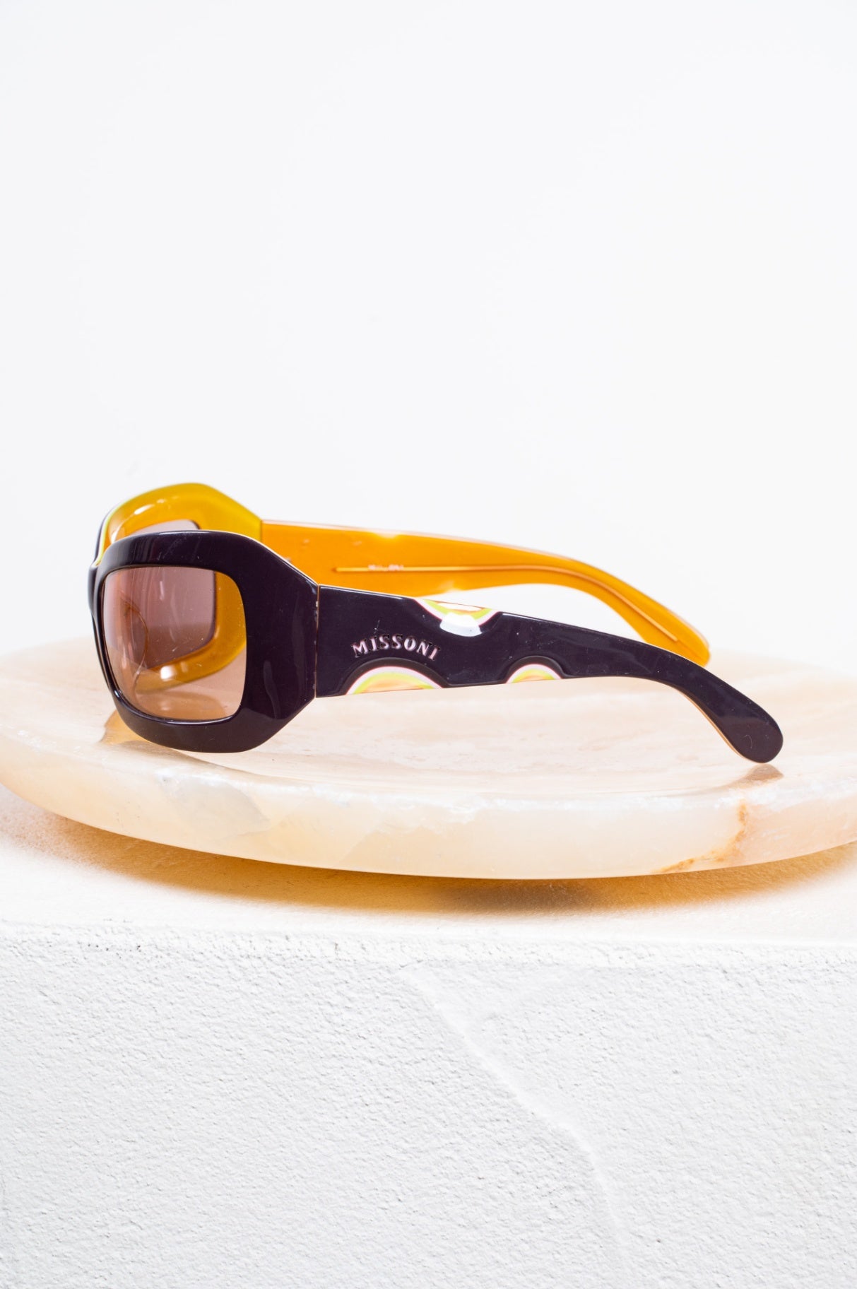 Brown and Yellow Vintage Sunglasses