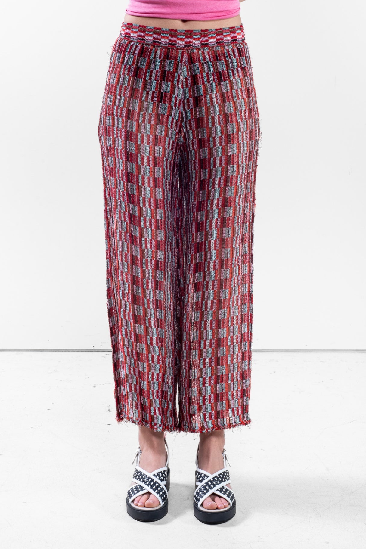 Red Crochet Pool Pant