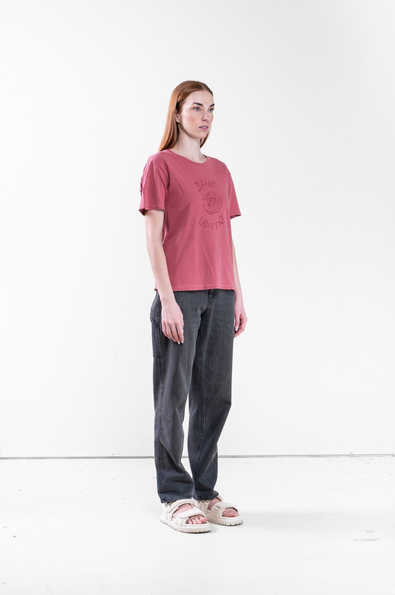 Pink Rose Logo T-Shirt