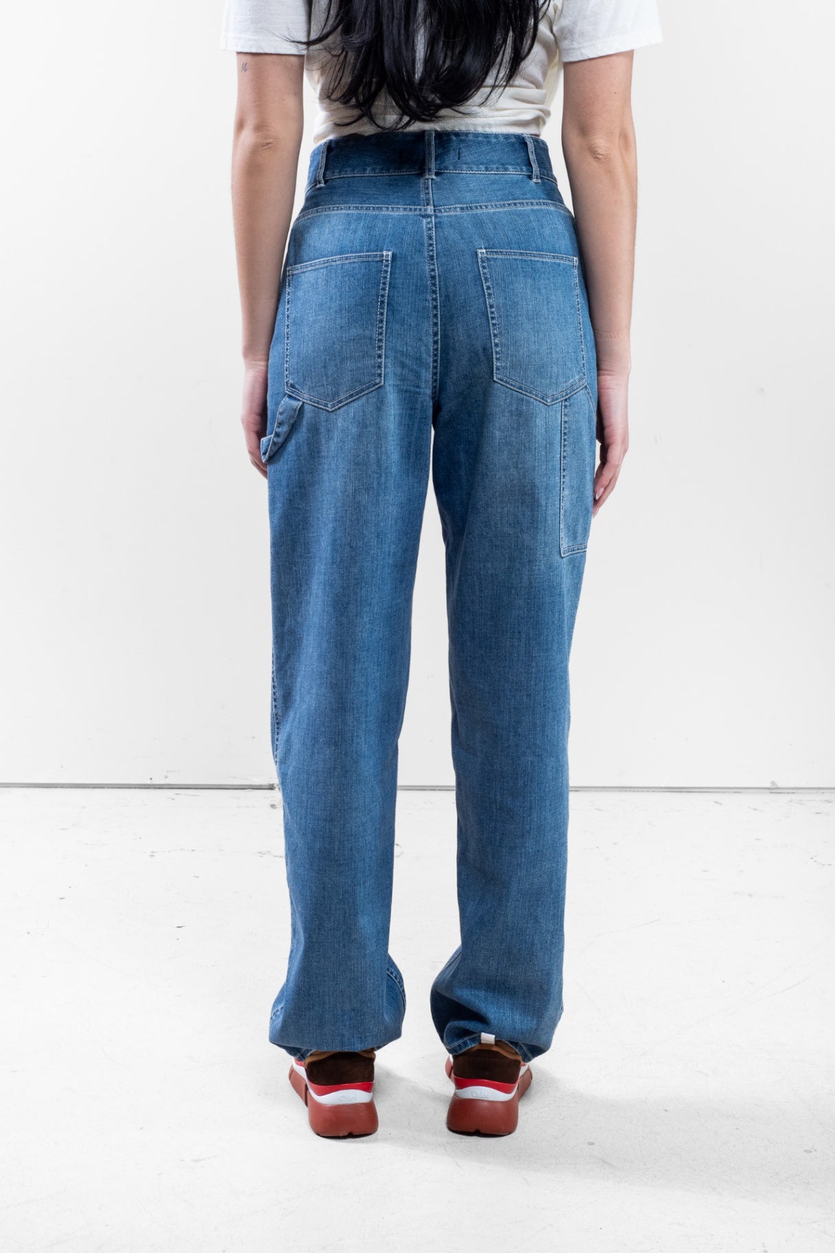 Mid Blue Cargo Denim