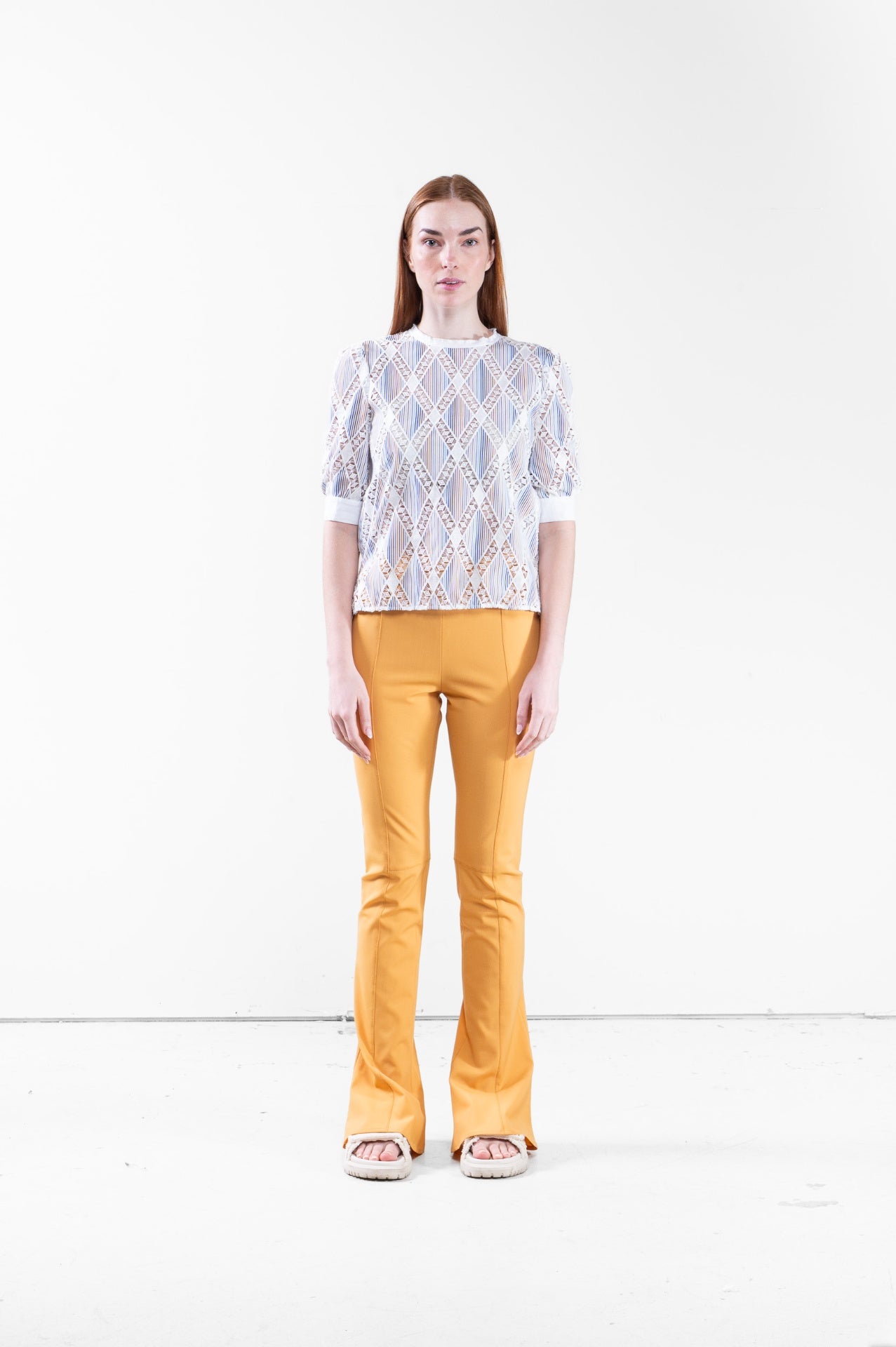 Orange 'Le Splash' Pant