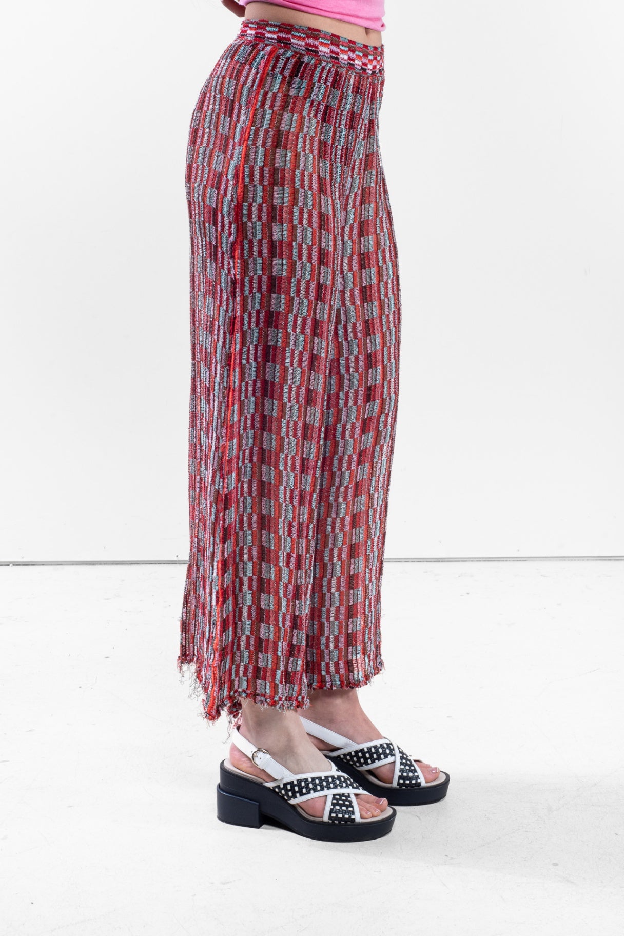 Red Crochet Pool Pant