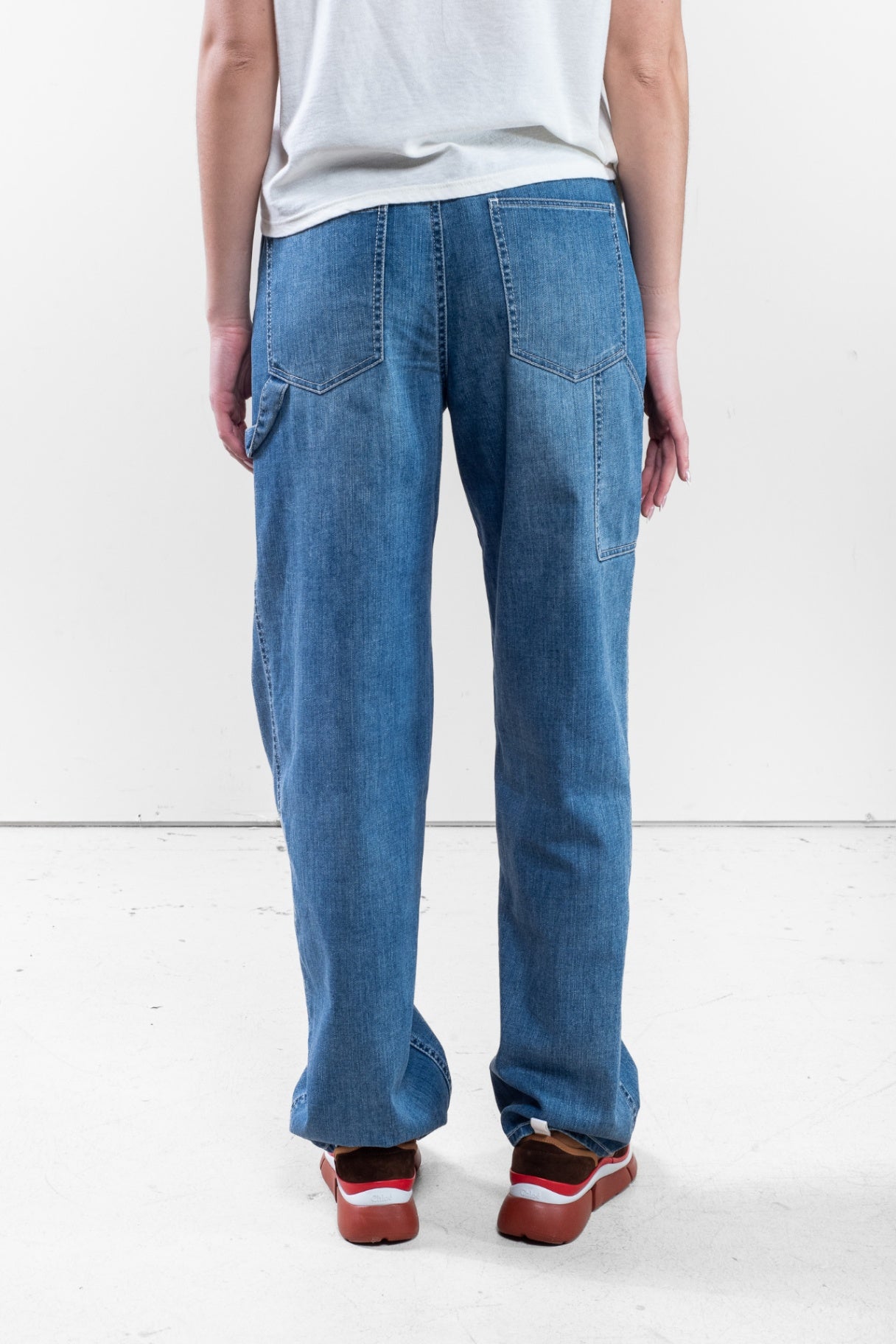 Mid Blue Cargo Denim