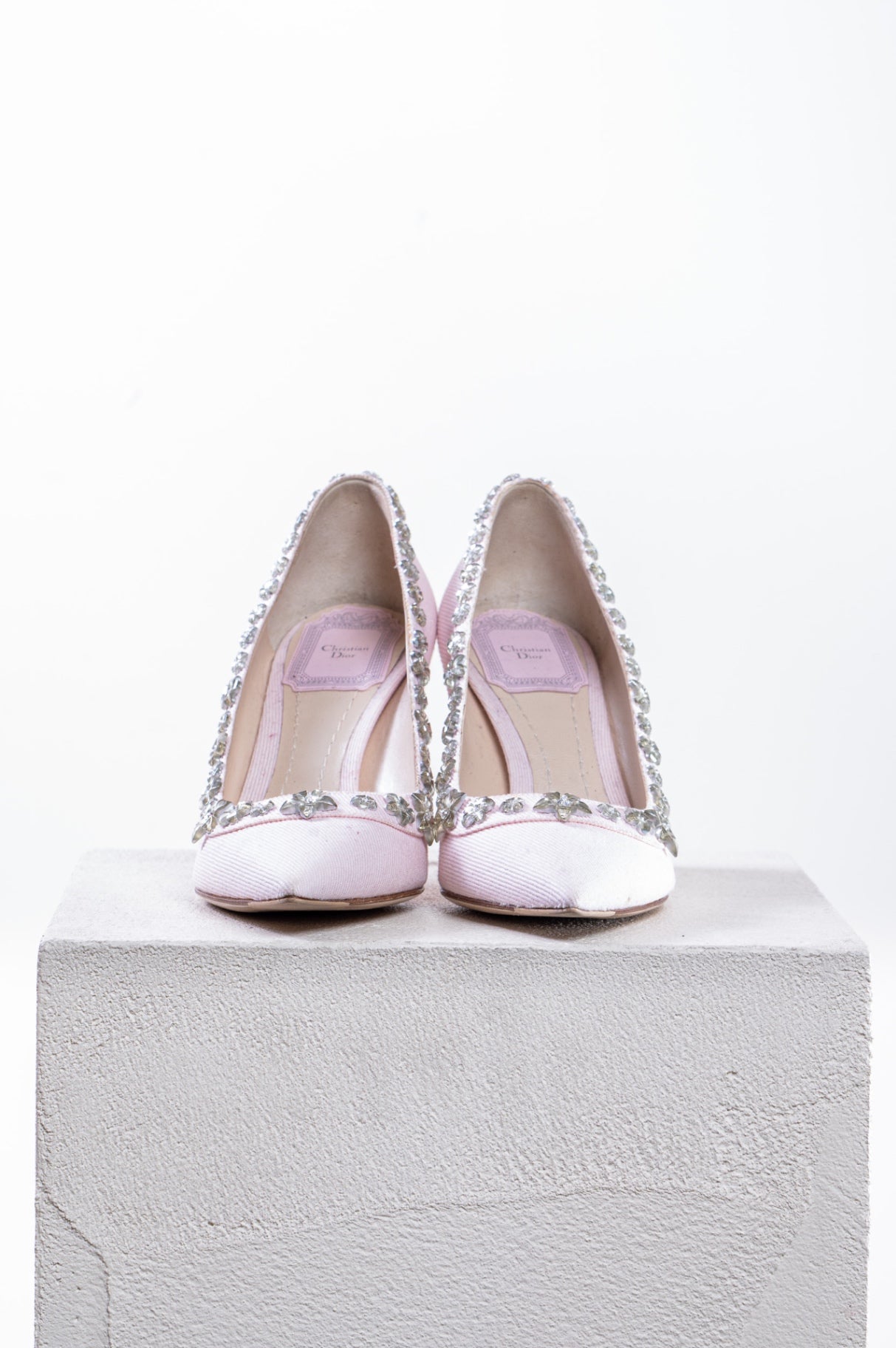 Dior Pink Crystal Garland Pumps