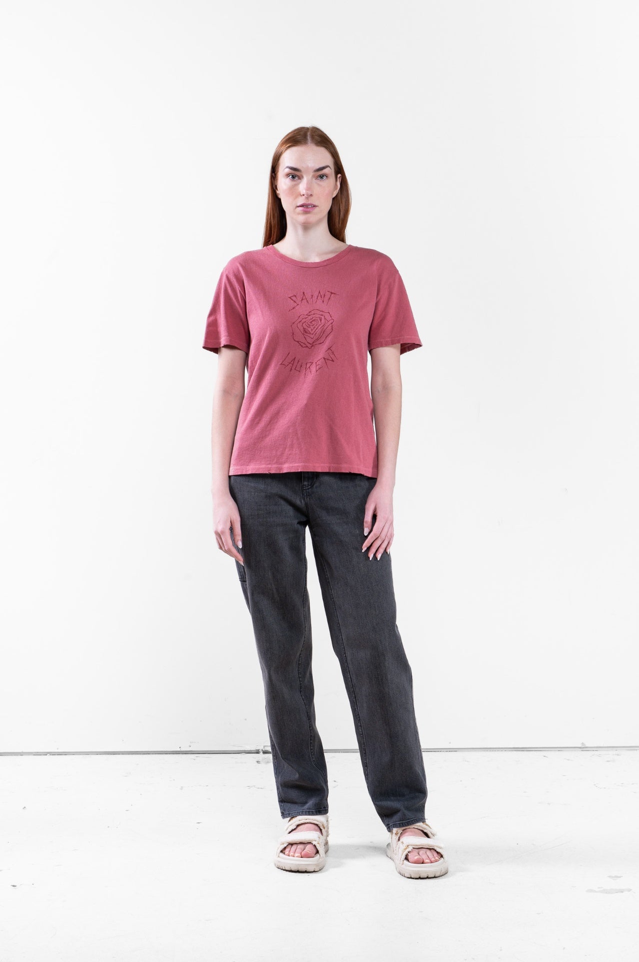 Pink Rose Logo T-Shirt