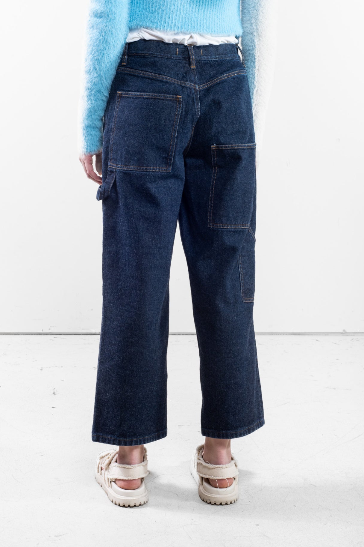 Dark Blue Cargo Jeans