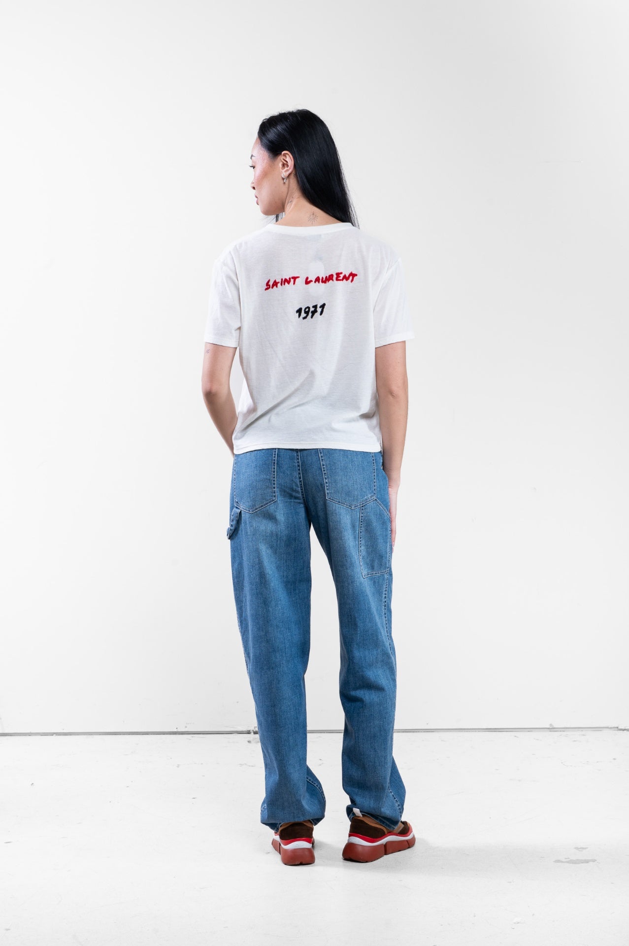 White 1971 Saint Laurent T-Shirt