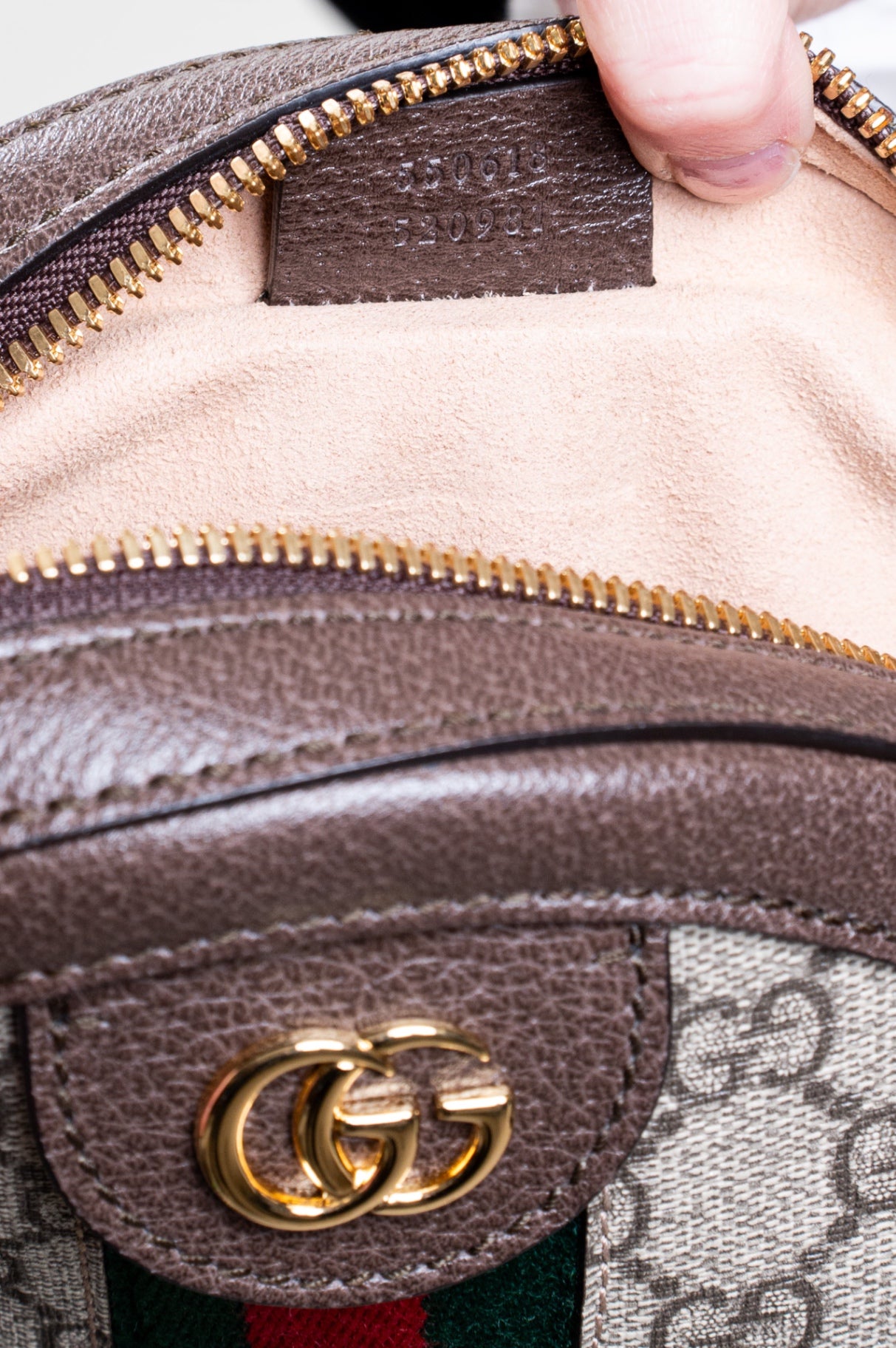Brown GG Supreme Round Ophidia Crossbody Bag