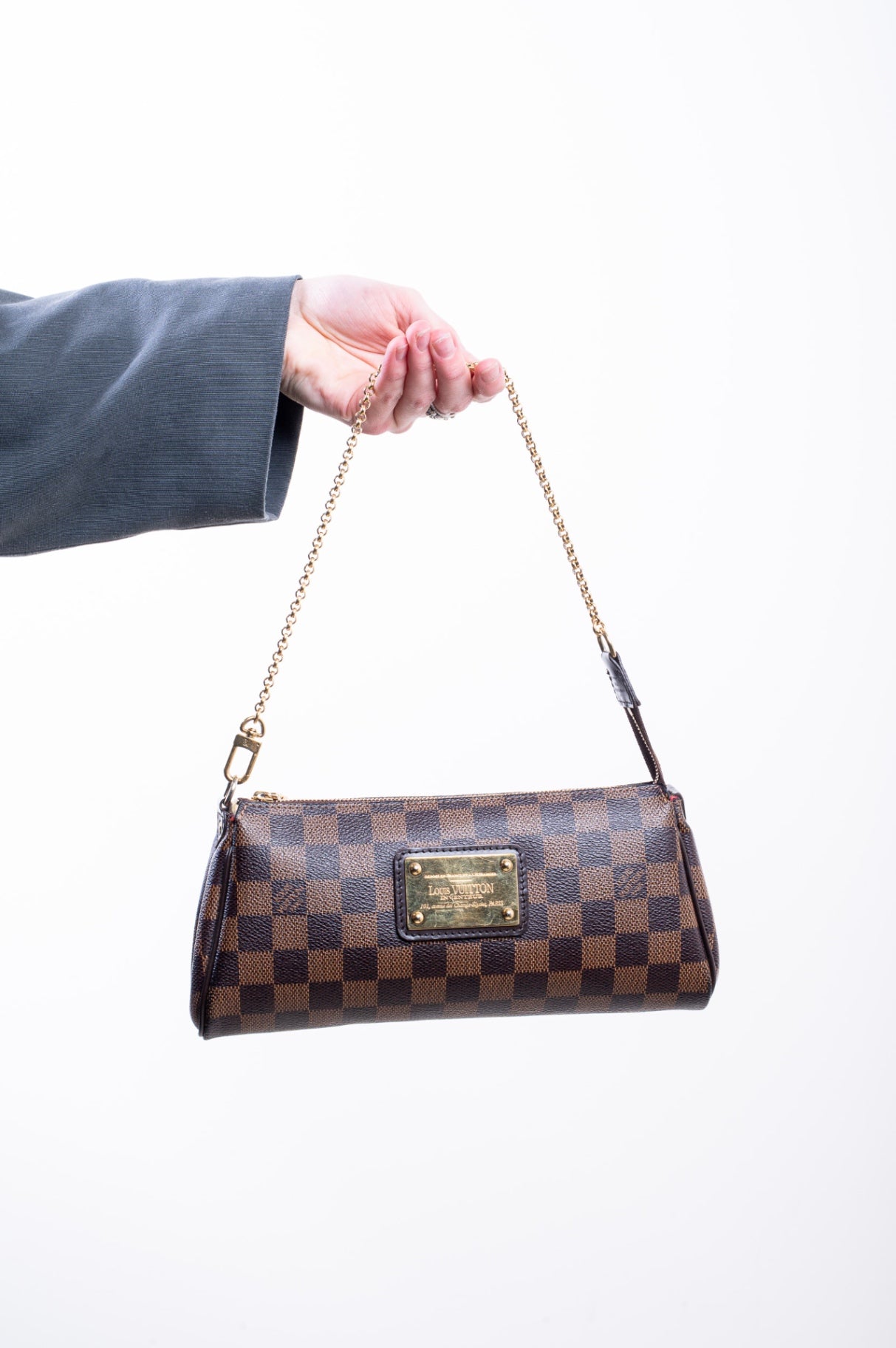 Damier Ebene Eva Shoulder Bag