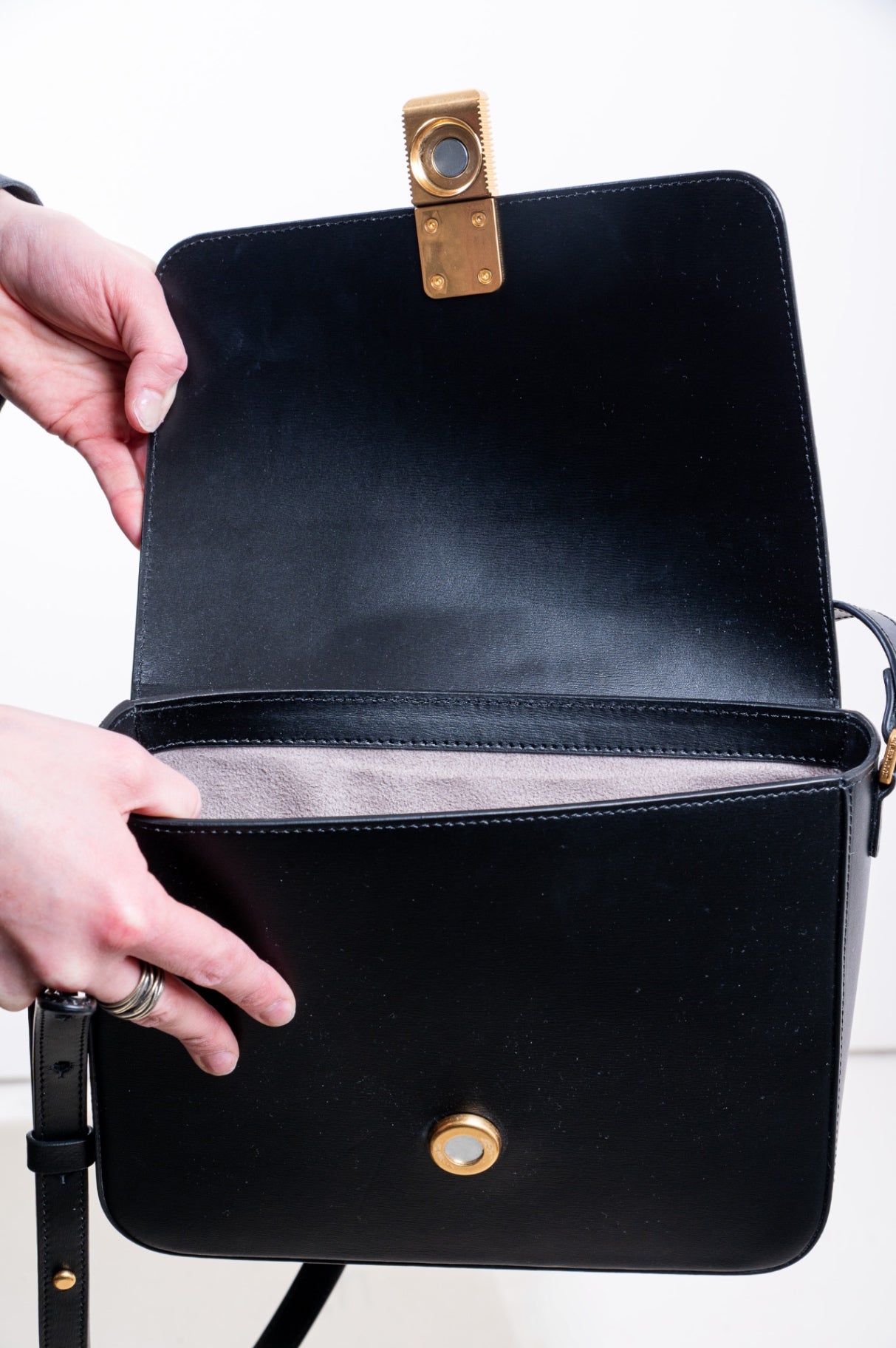 Black Monceau Gold Edition Crossbody Bag