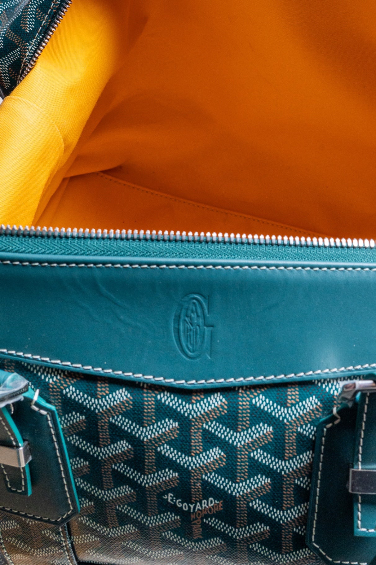 Green 45 Goyardine Boeing Duffle Bag