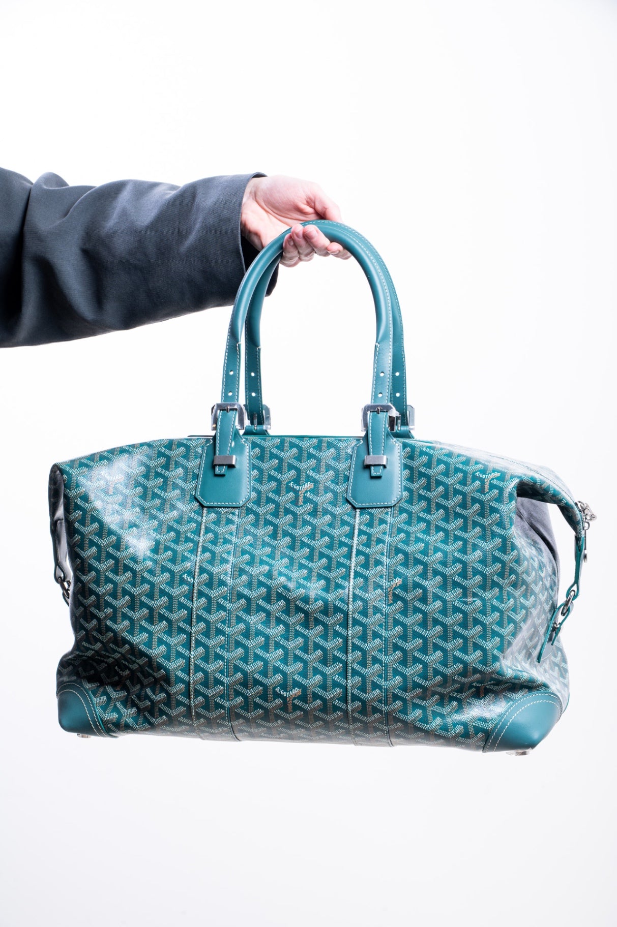 Green 45 Goyardine Boeing Duffle Bag