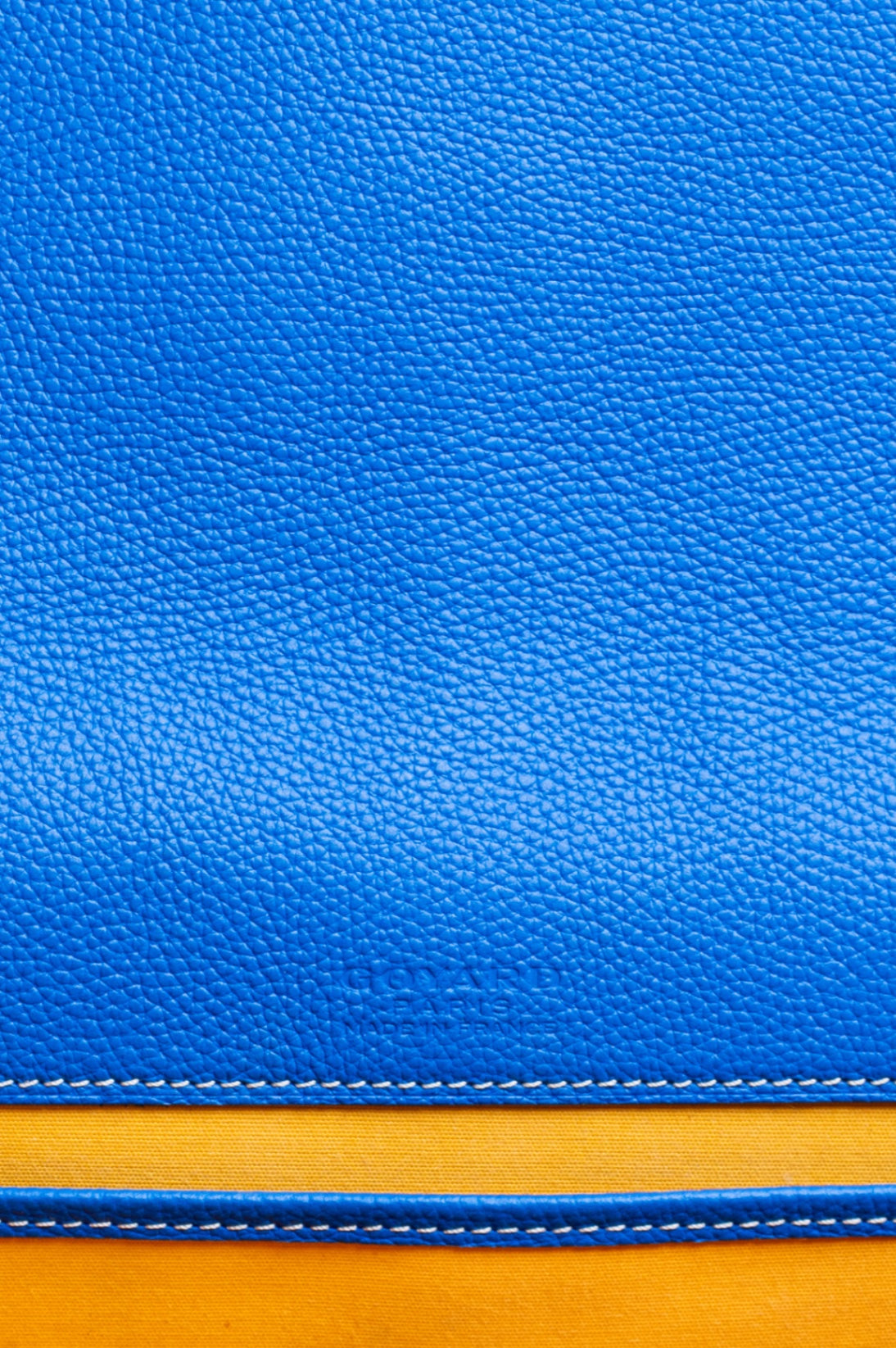 Blue Goyardine Belvedere MM Bag