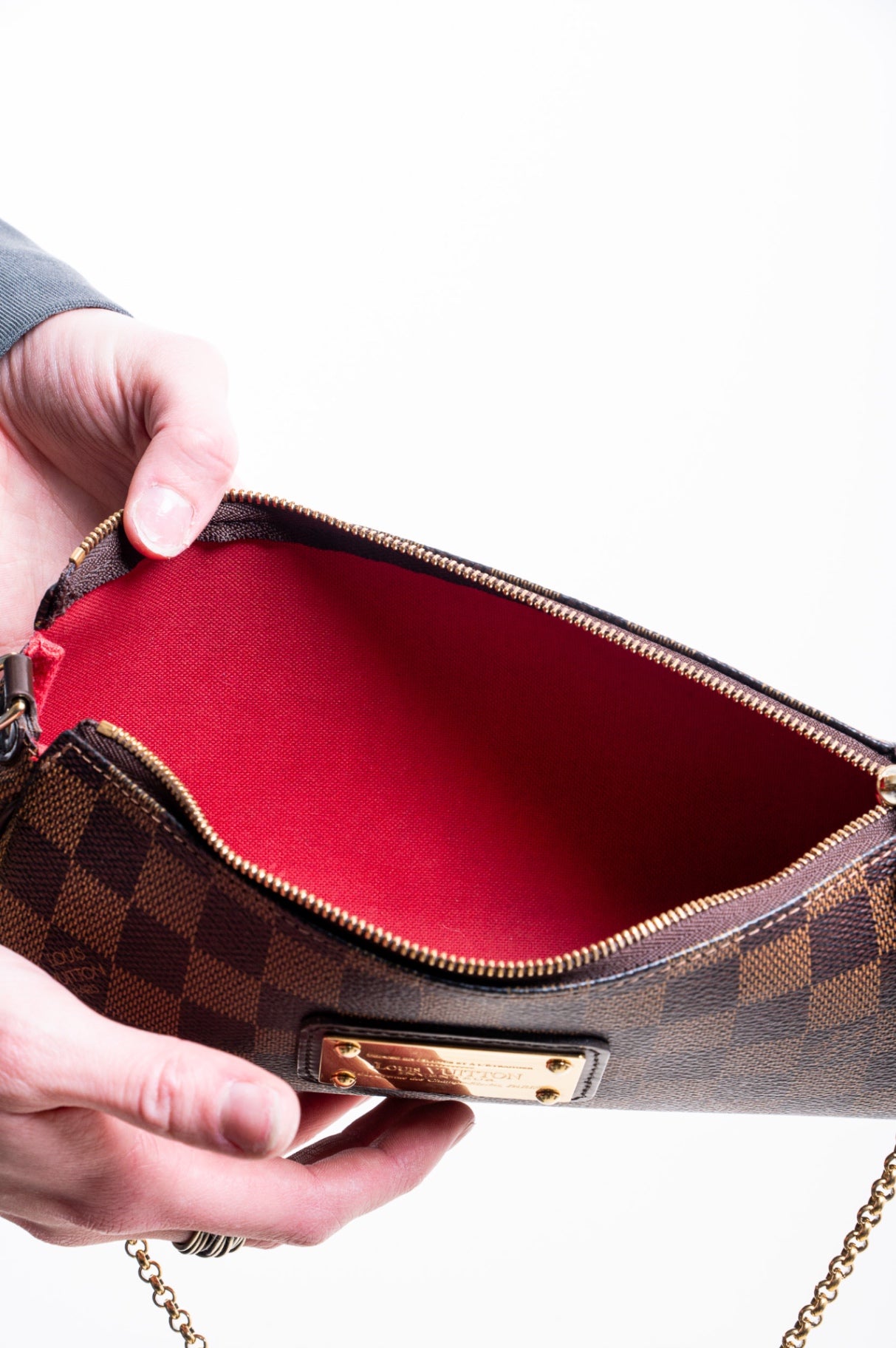 Damier Ebene Eva Shoulder Bag