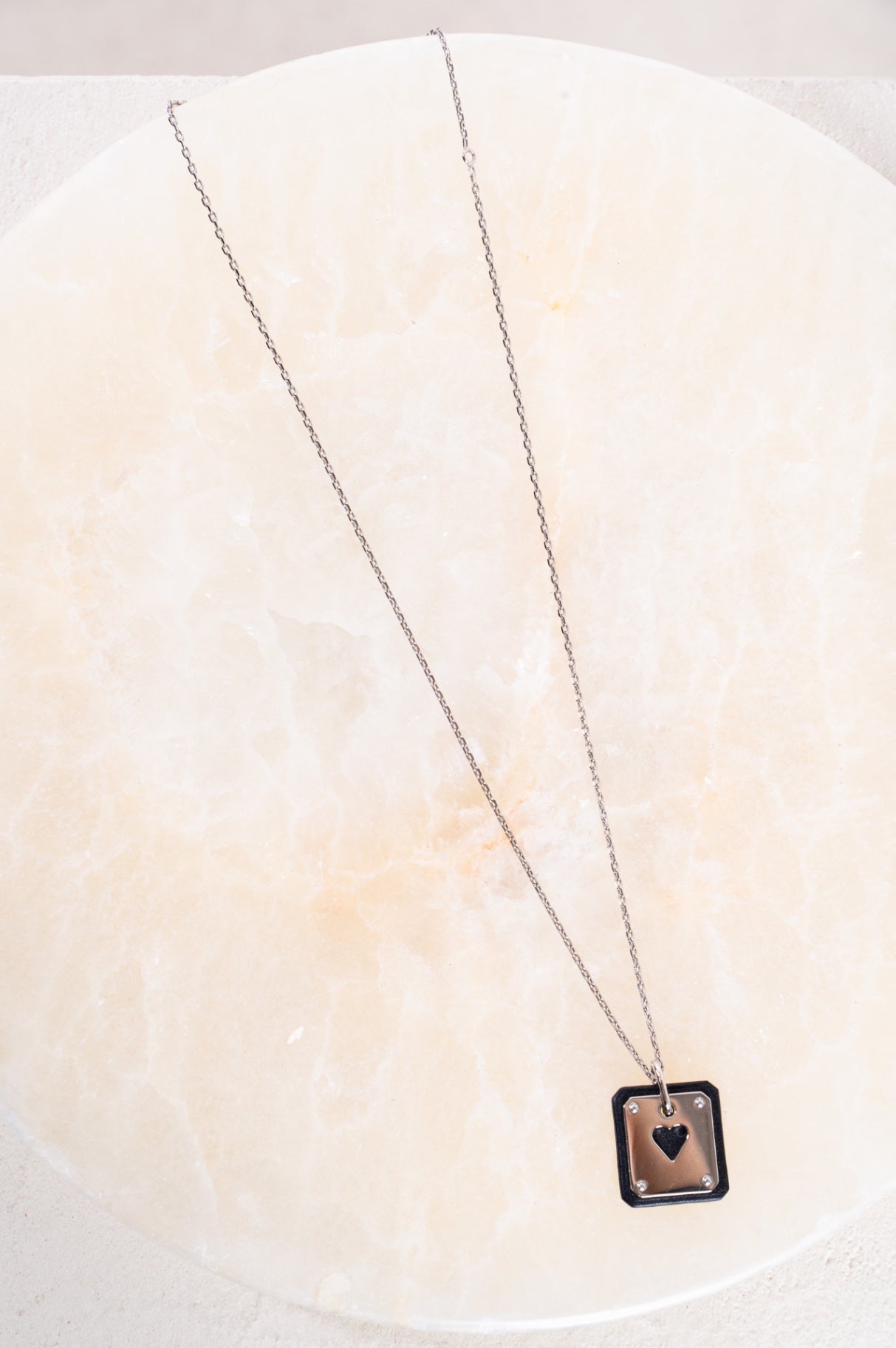 Silver Camel As de Coeur pendant necklace