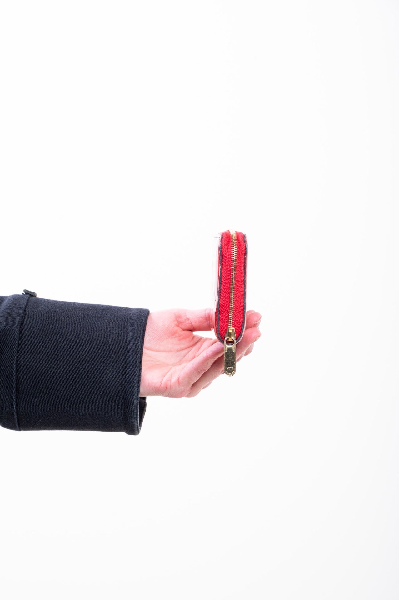 Red Vernis Zippy Card Wallet