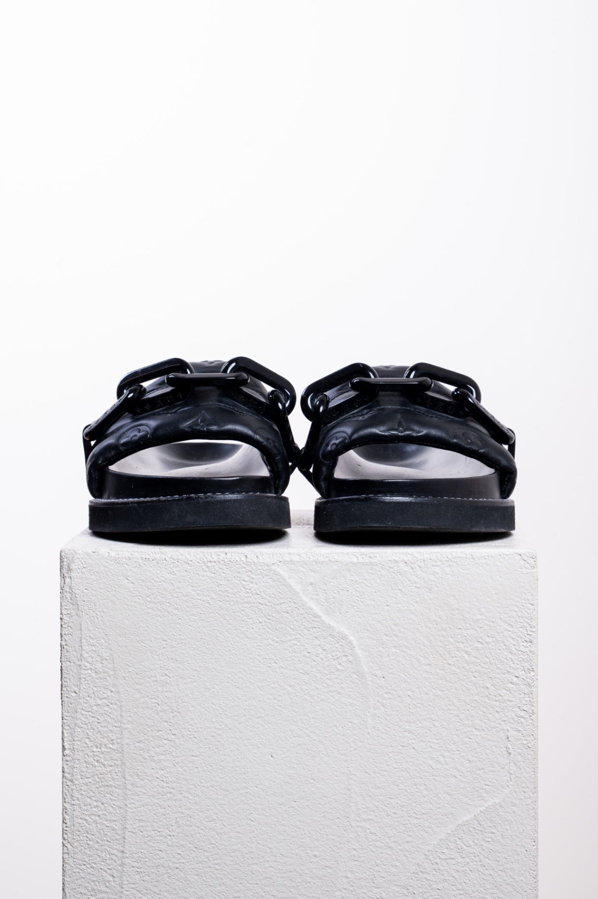 Black Sunset Flat Comfort Mule