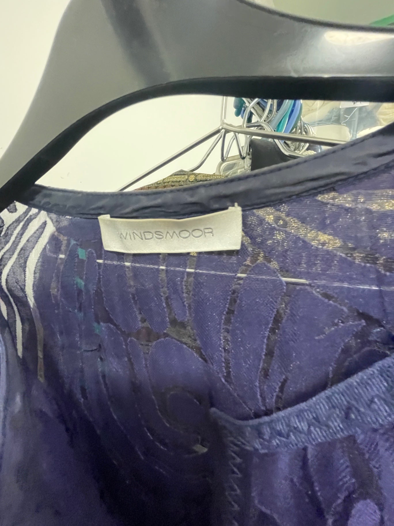Vintage Purple Lace Button Up