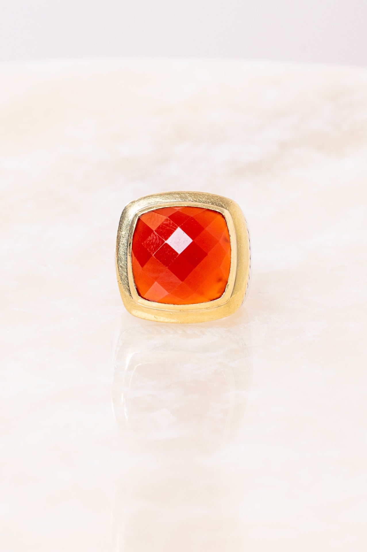 Two-Tone Carnelian Albion Ring