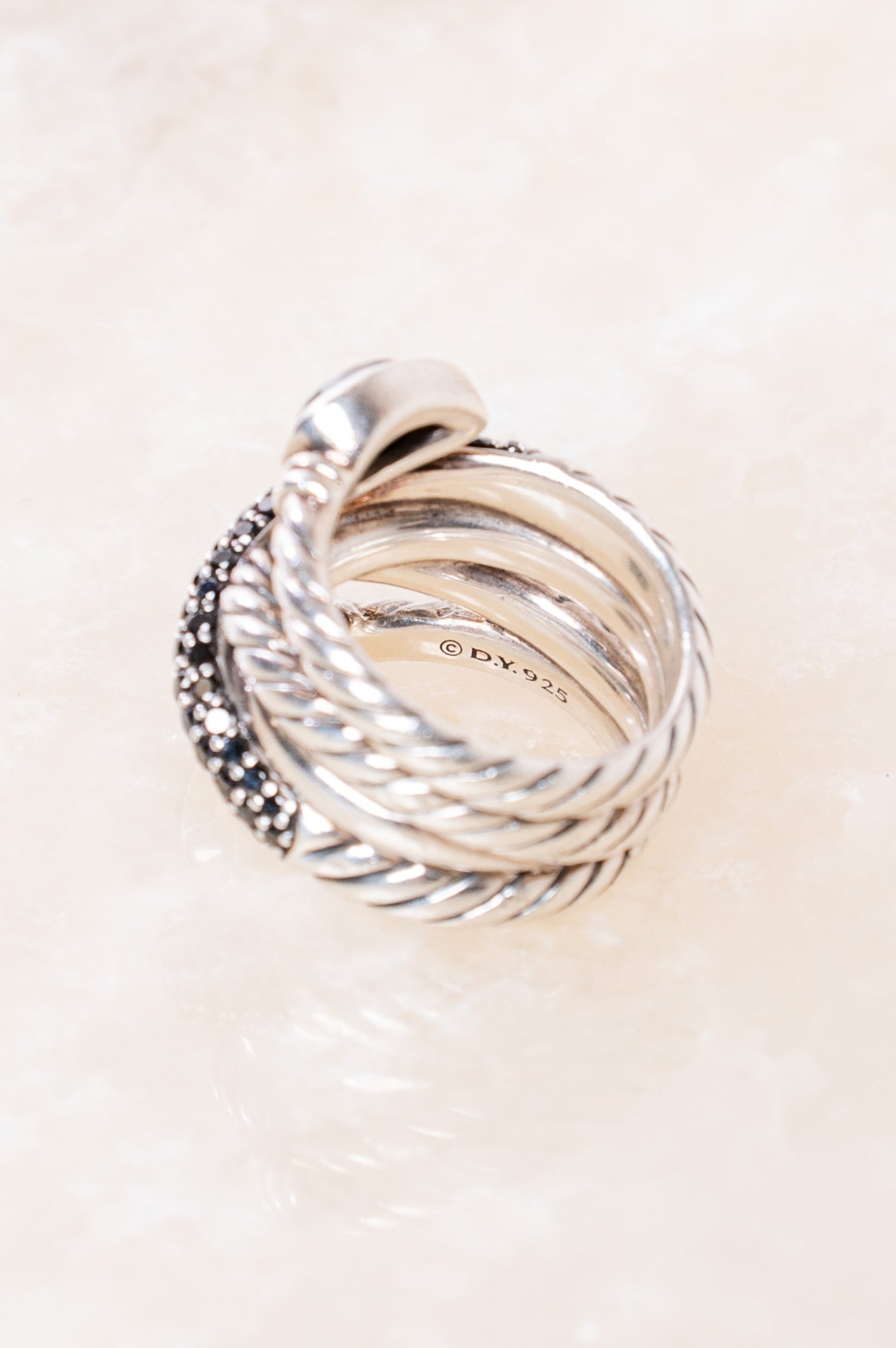 Grisaille Crossover Diamond Ring