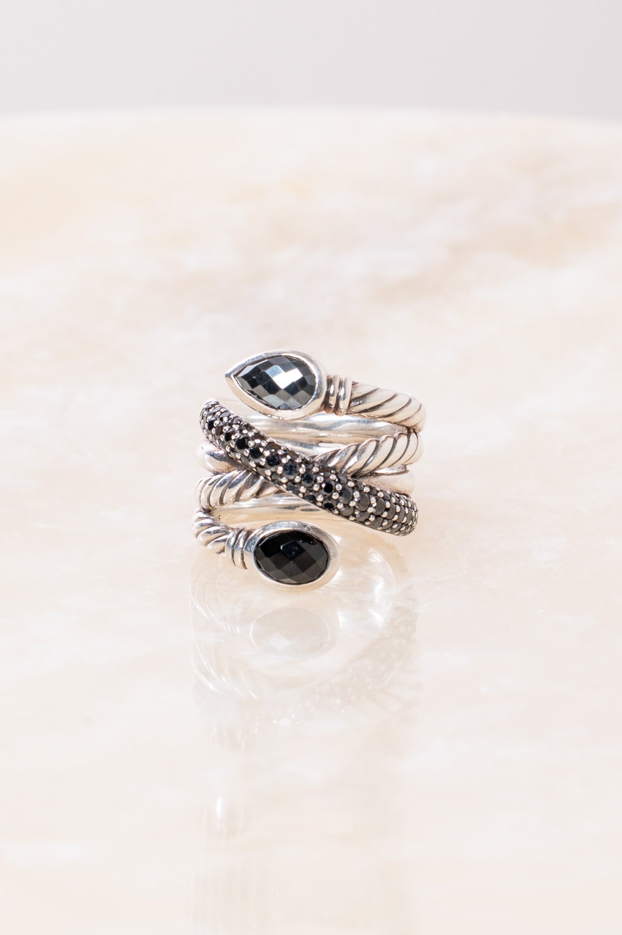 Grisaille Crossover Diamond Ring