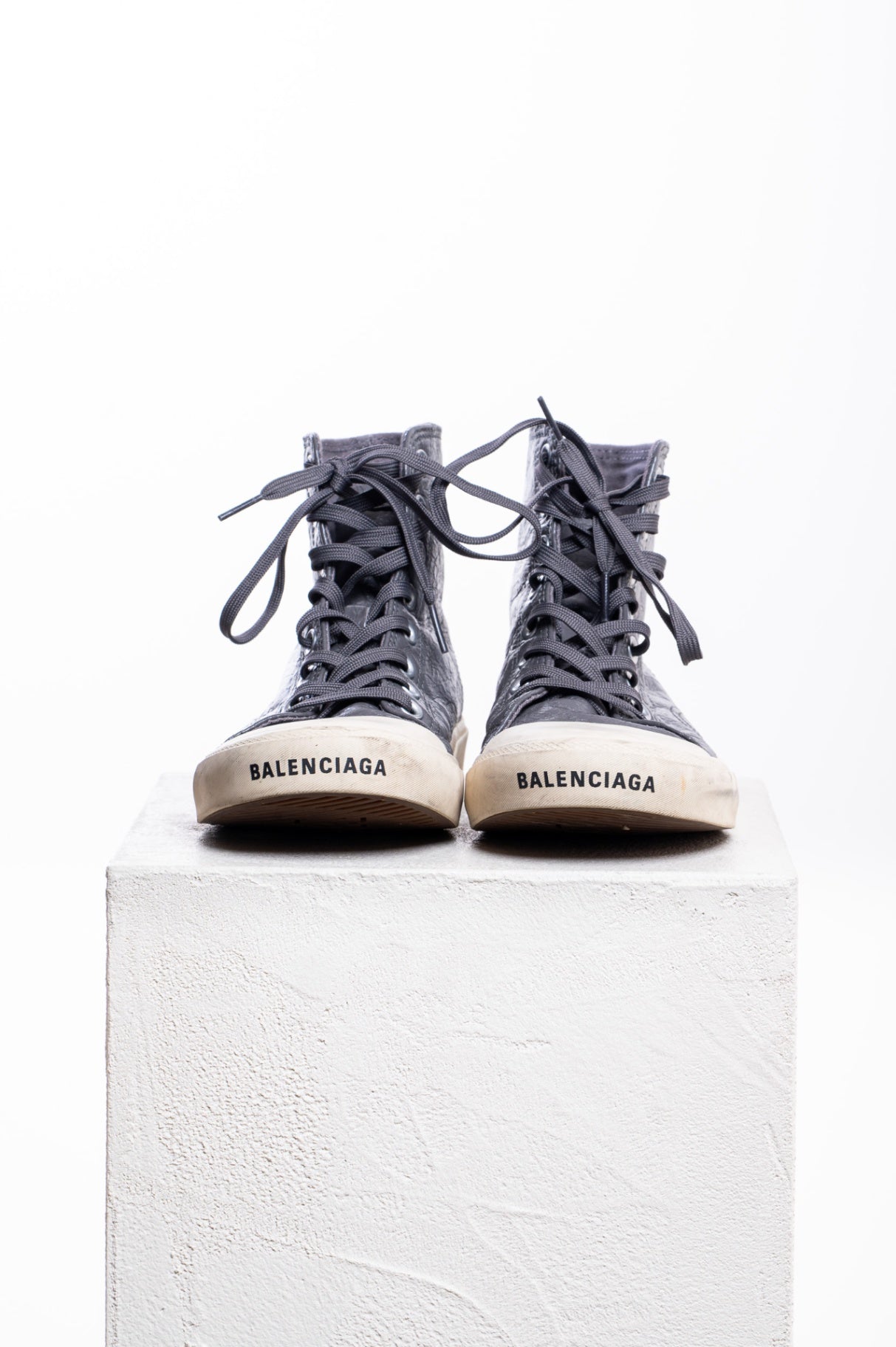Grey Paris High Top Sneaker