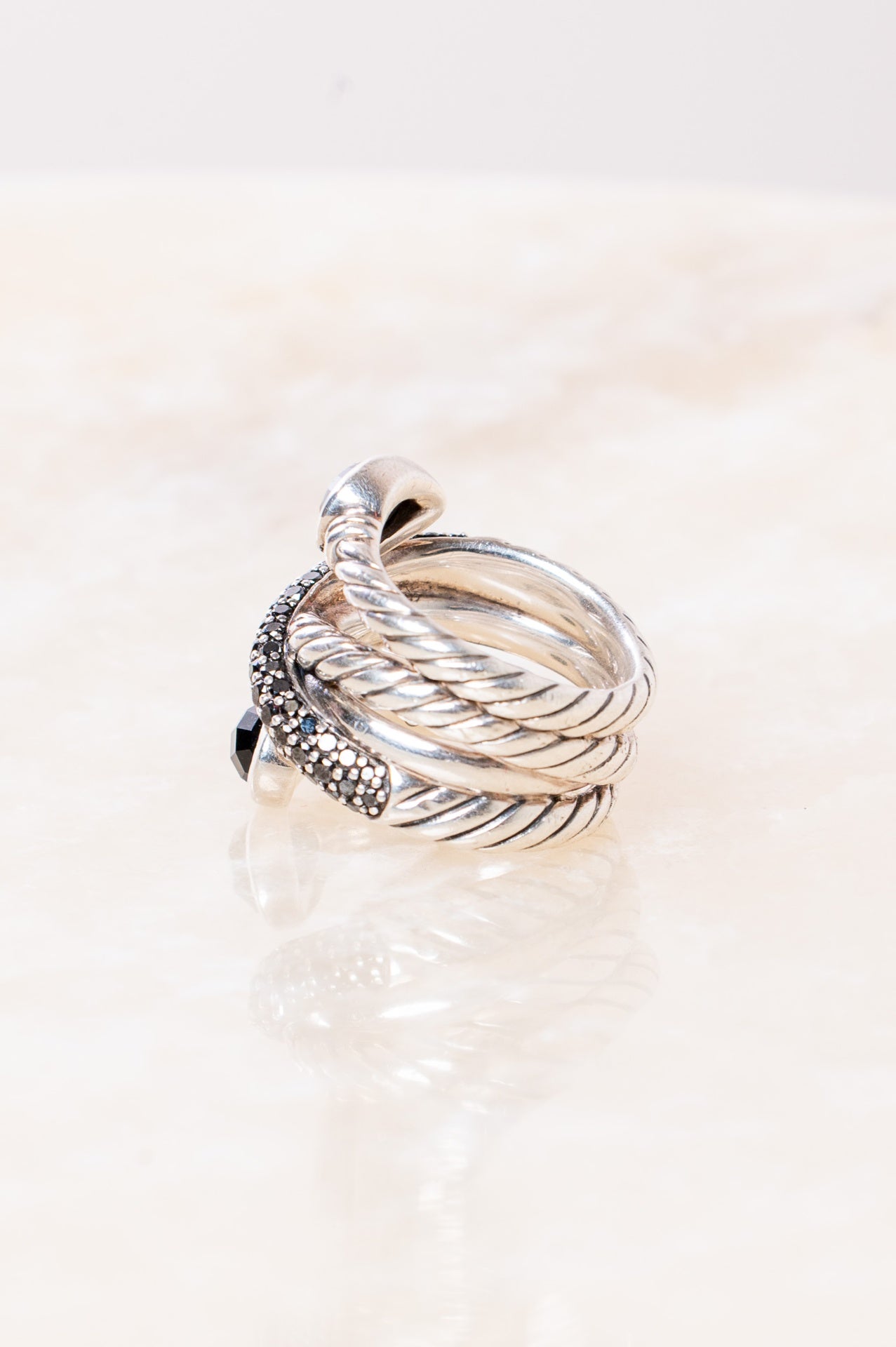 Grisaille Crossover Diamond Ring