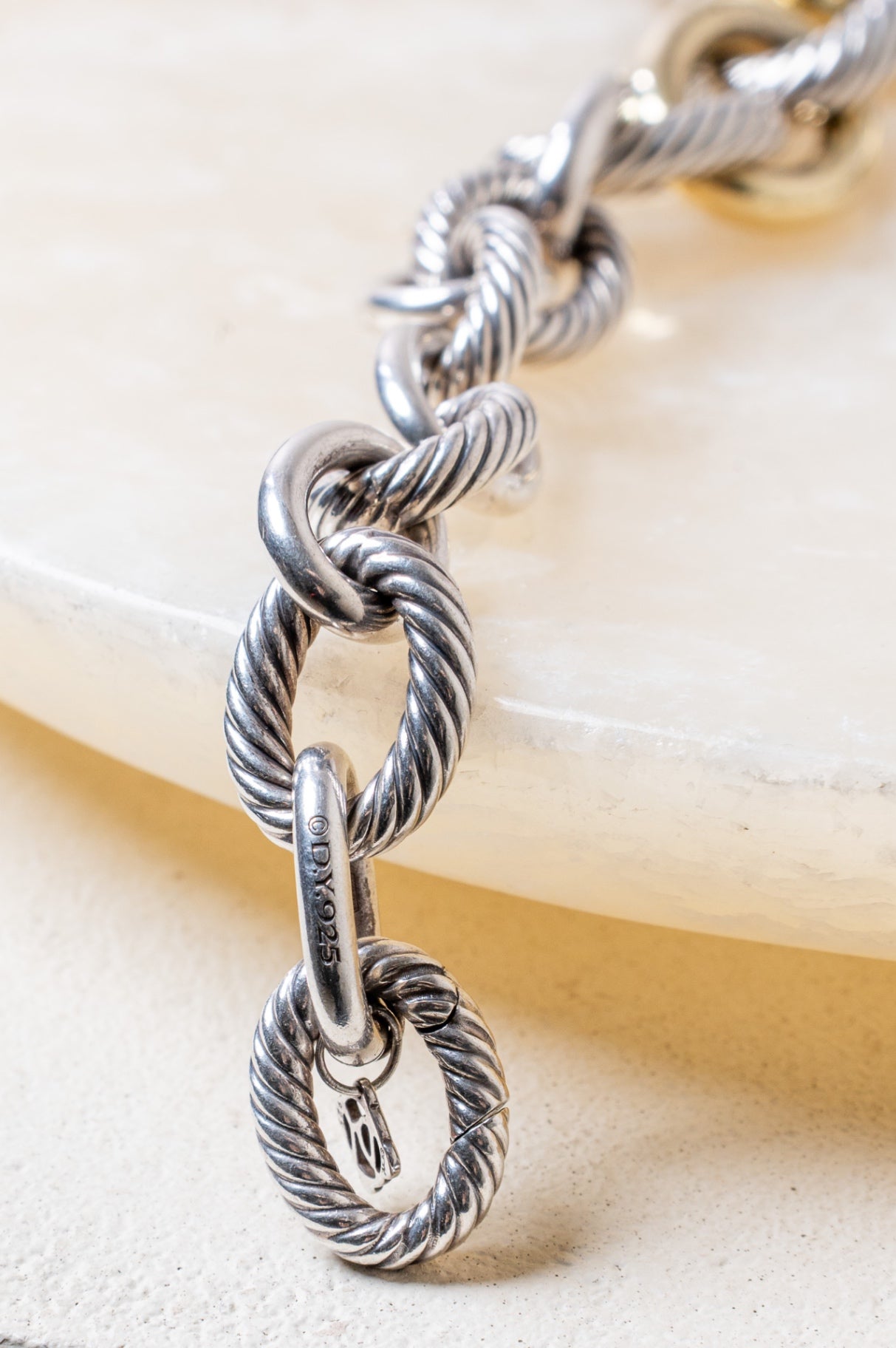 Sterling Silver & Gold Chain Necklace