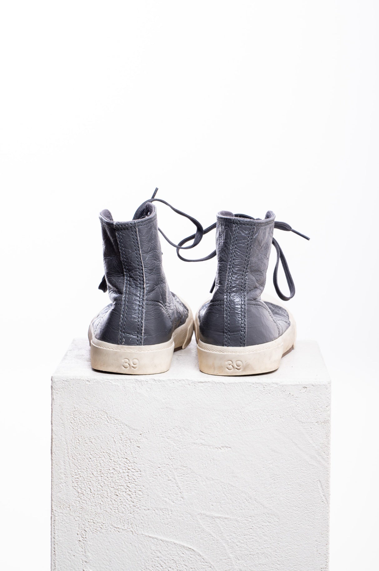 Grey Paris High Top Sneaker