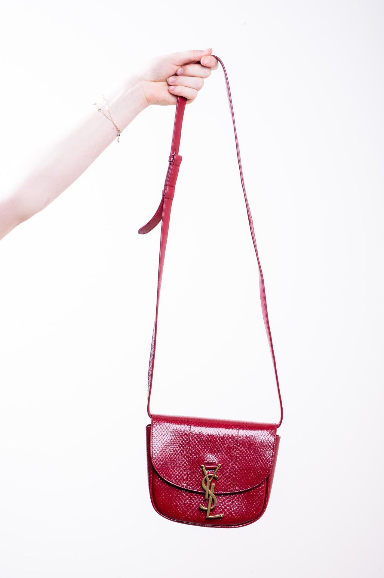 Red Python Small Kaia Crossbody Bag