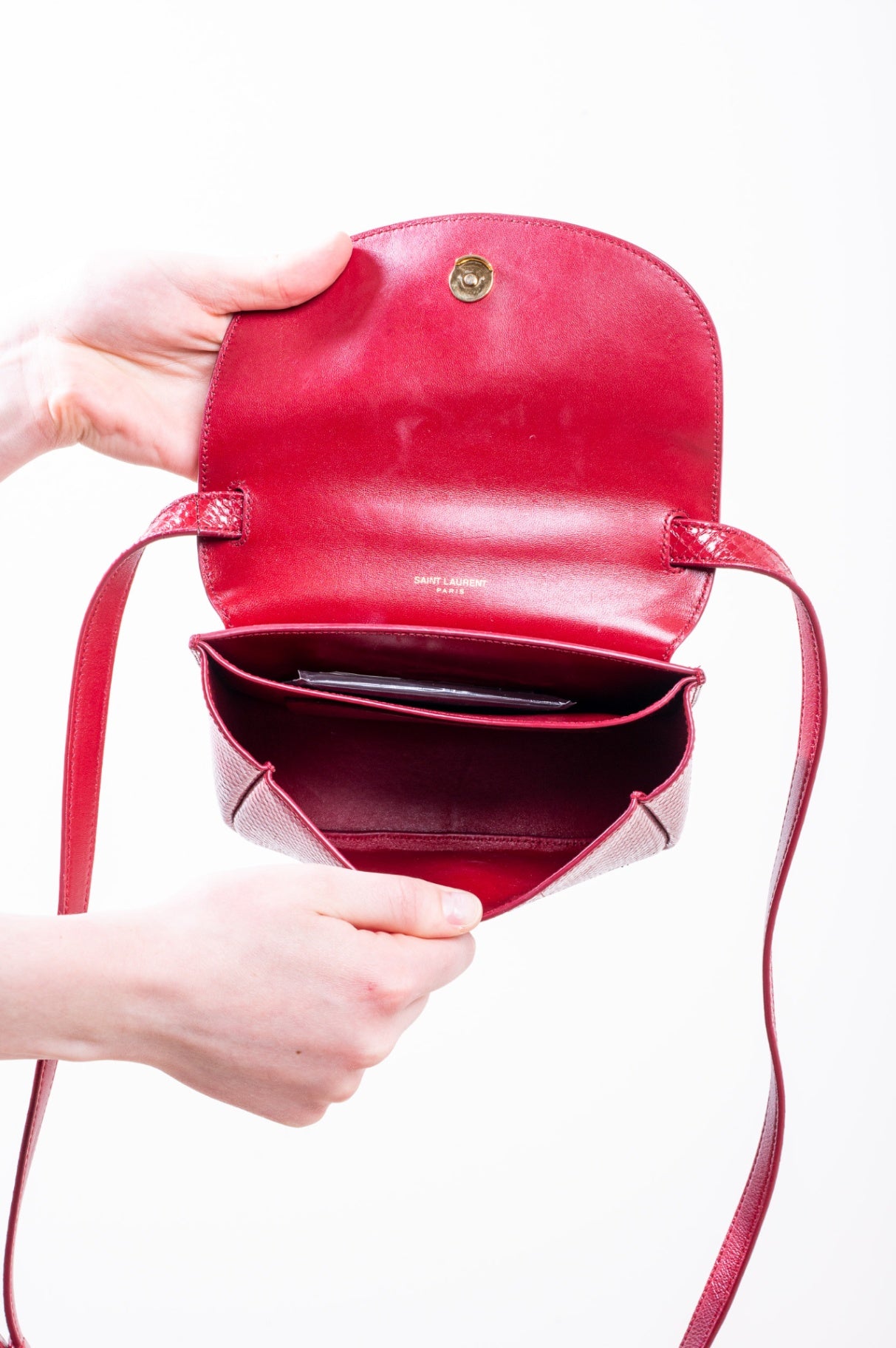 Red Python Small Kaia Crossbody Bag
