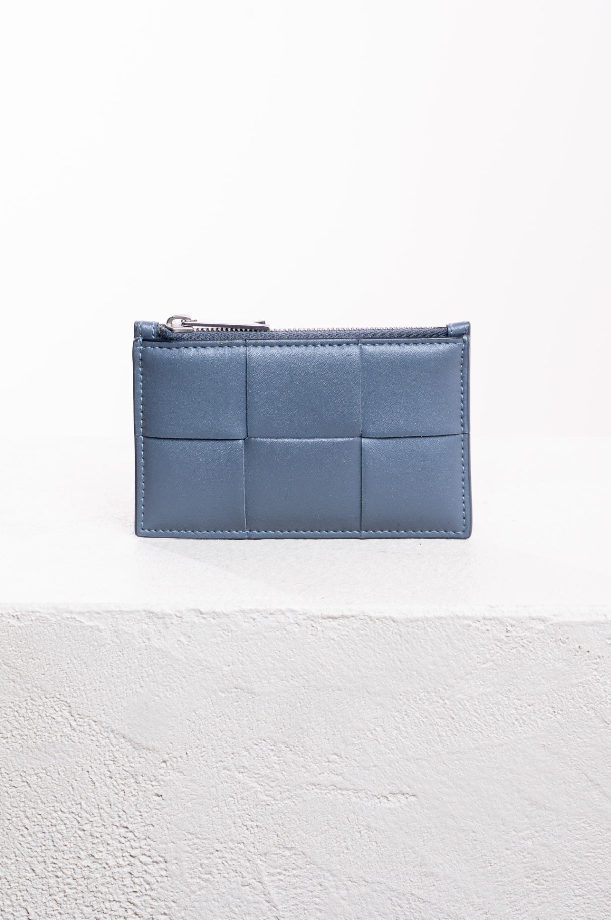 Grey Zipped Card Case