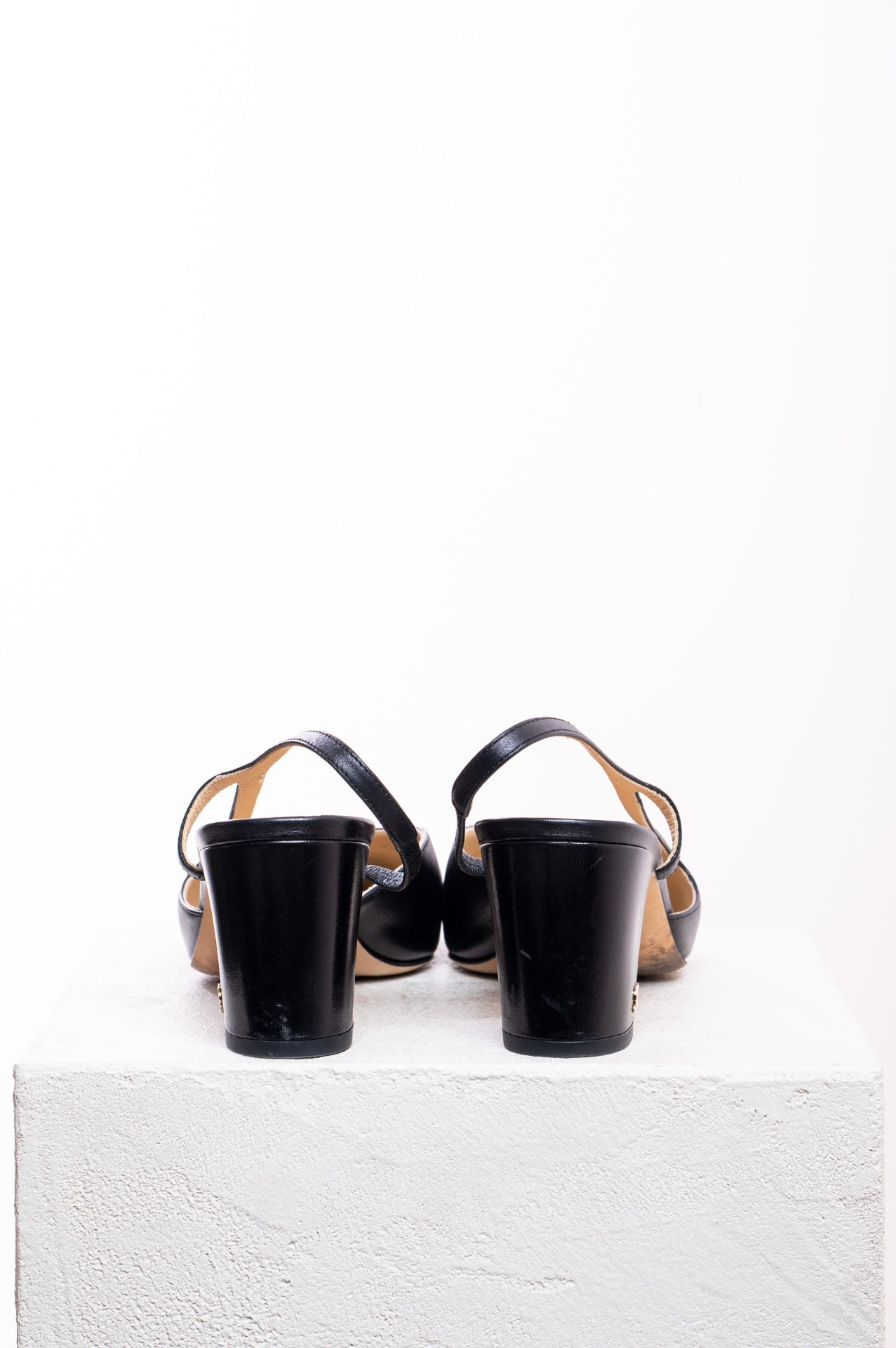 Black Slingback Heels