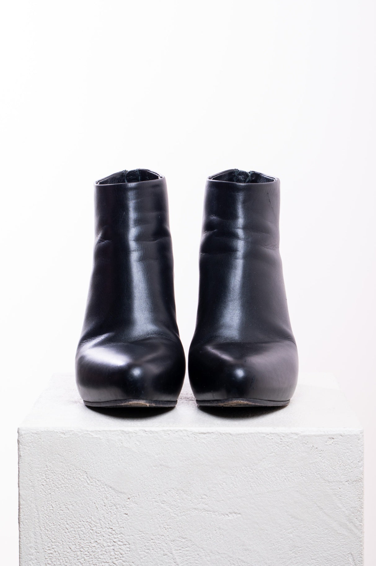 Black High Heel Ankle Bootie