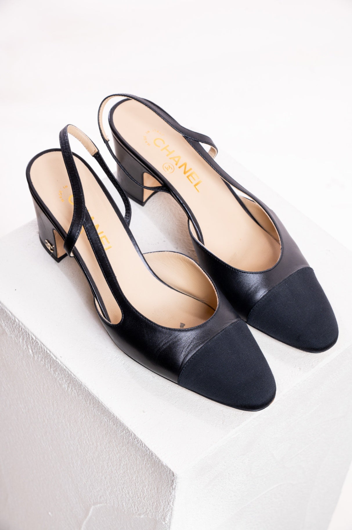 Black Slingback Heels