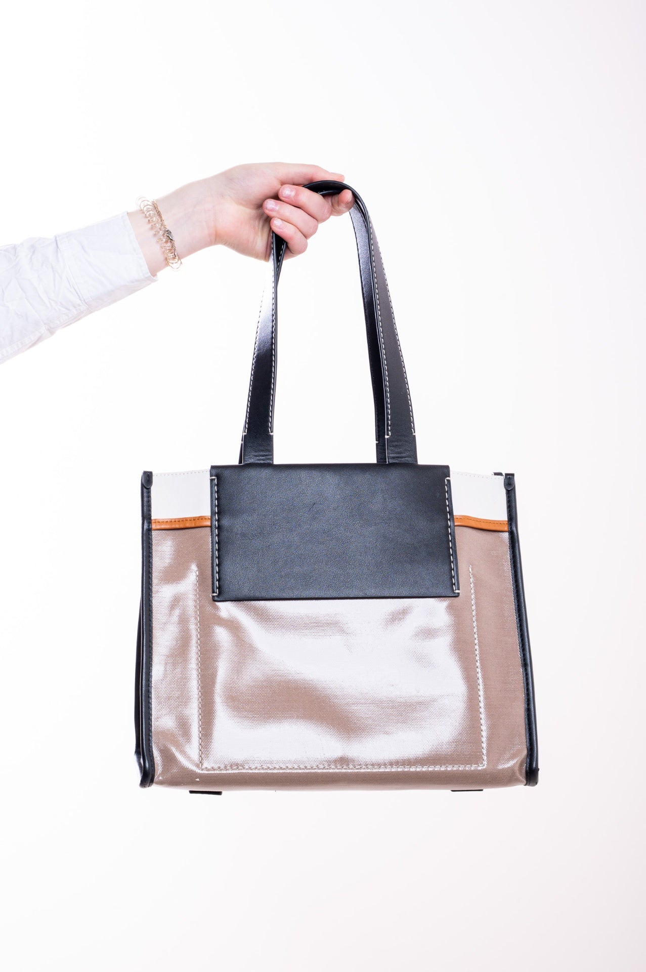 Nude PVC Tote Bag