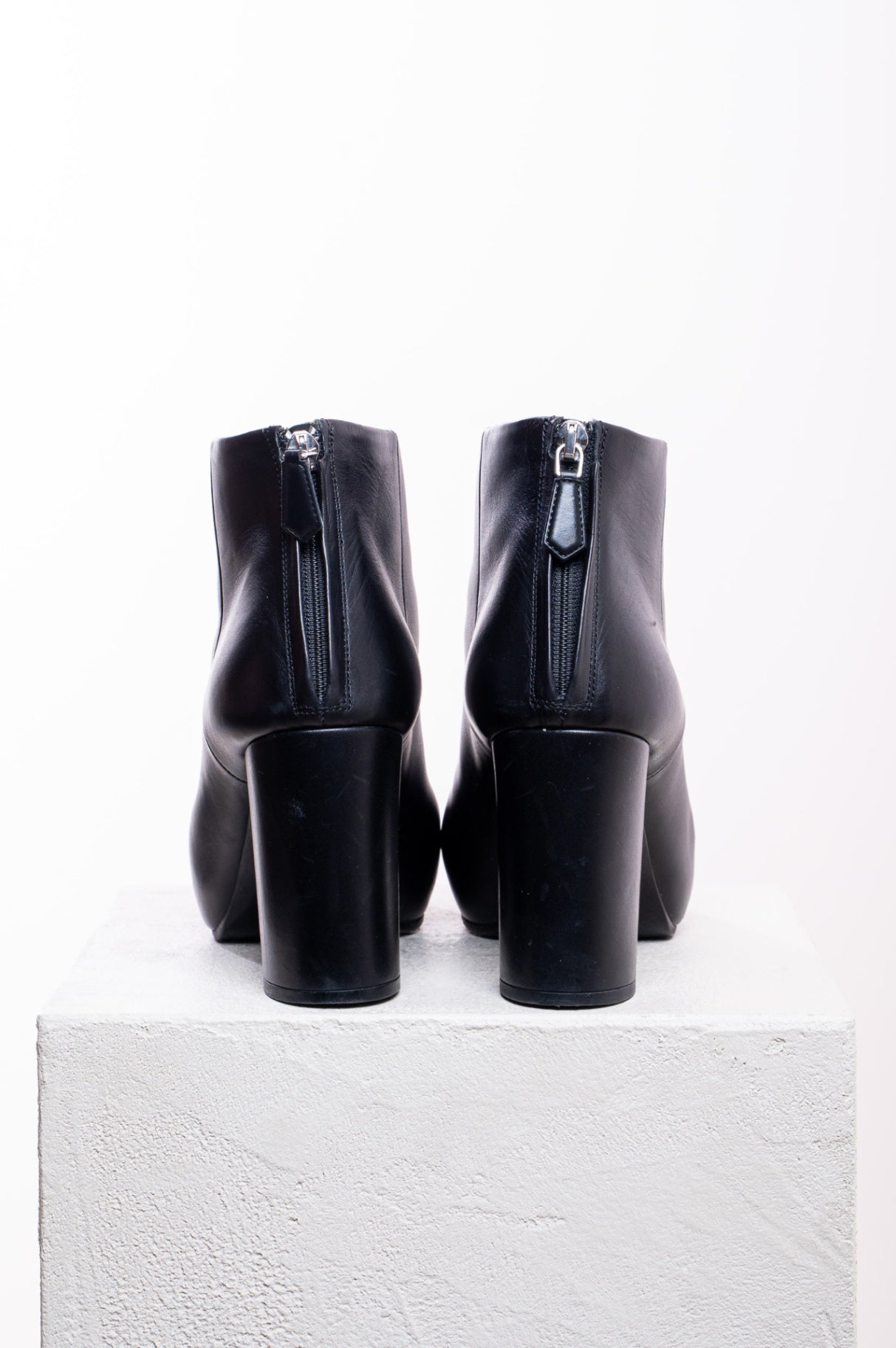 Black High Heel Ankle Bootie