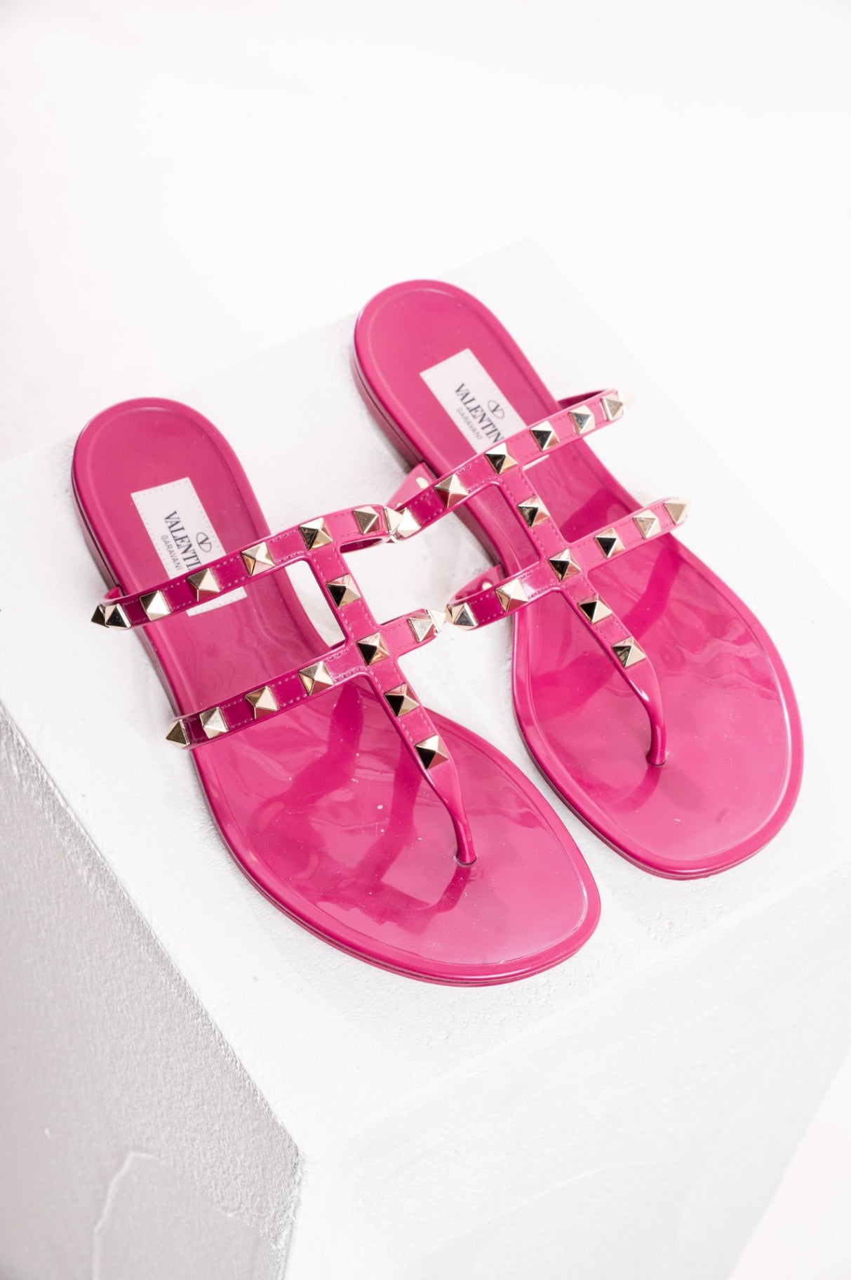 Pink Rockstud Sandal