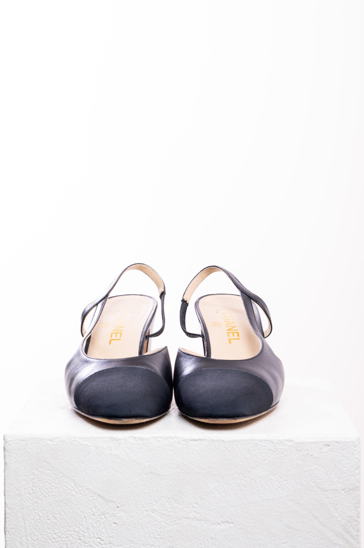 Black Slingback Heels