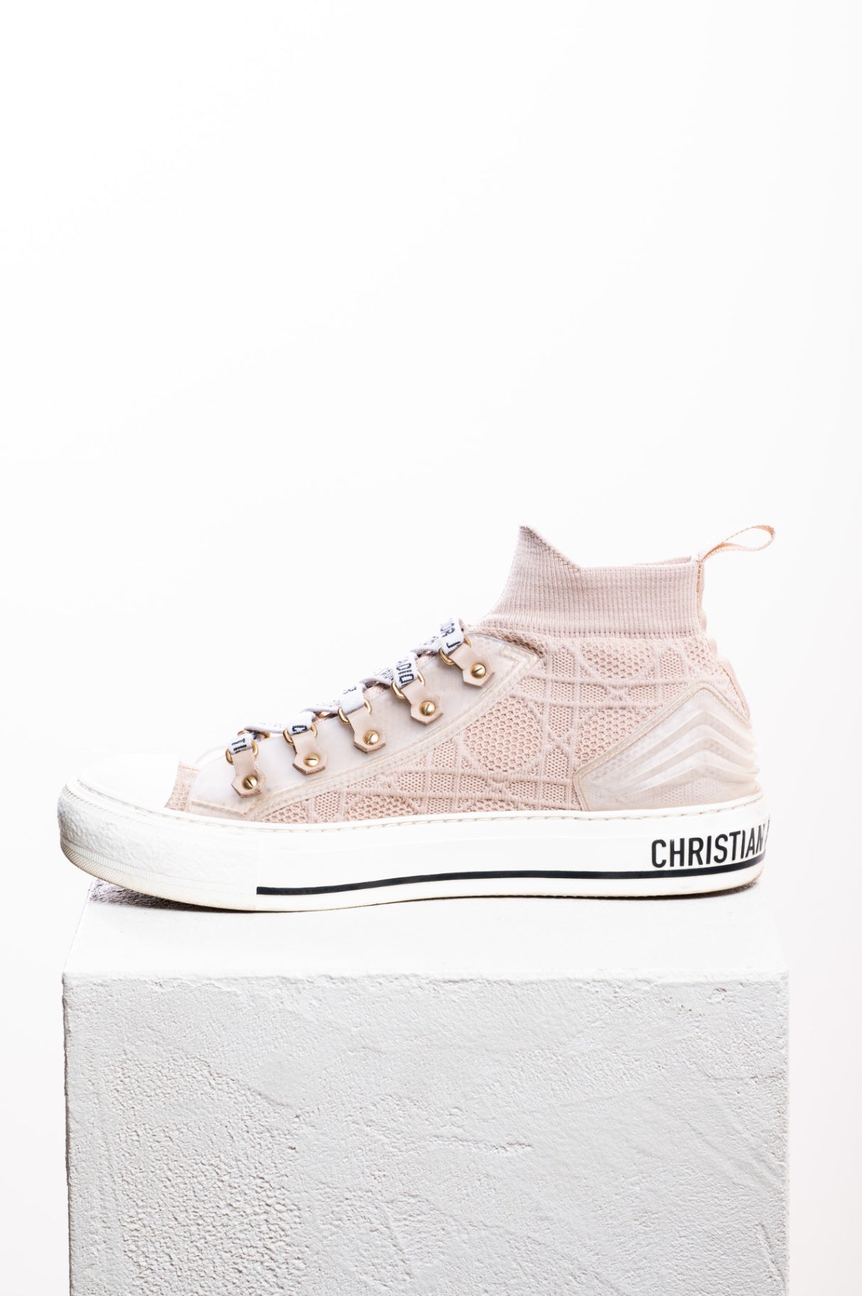 Beige WALK’N’DIOR Taupe Sock Sneaker