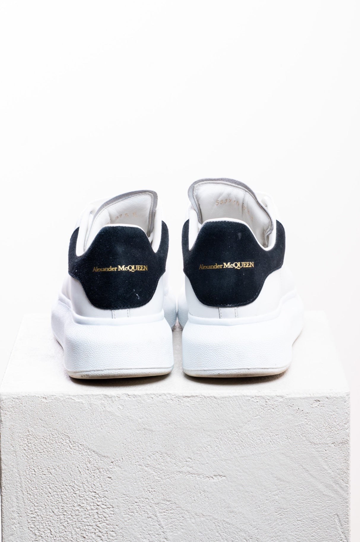 White Leather Sneaker with Black Detail