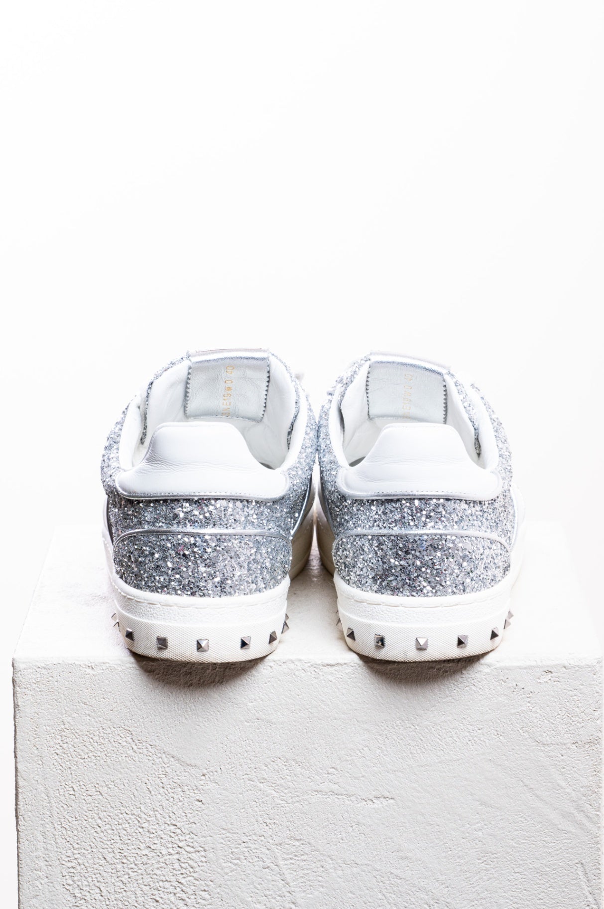 Silver Glitter Low Top Sneaker