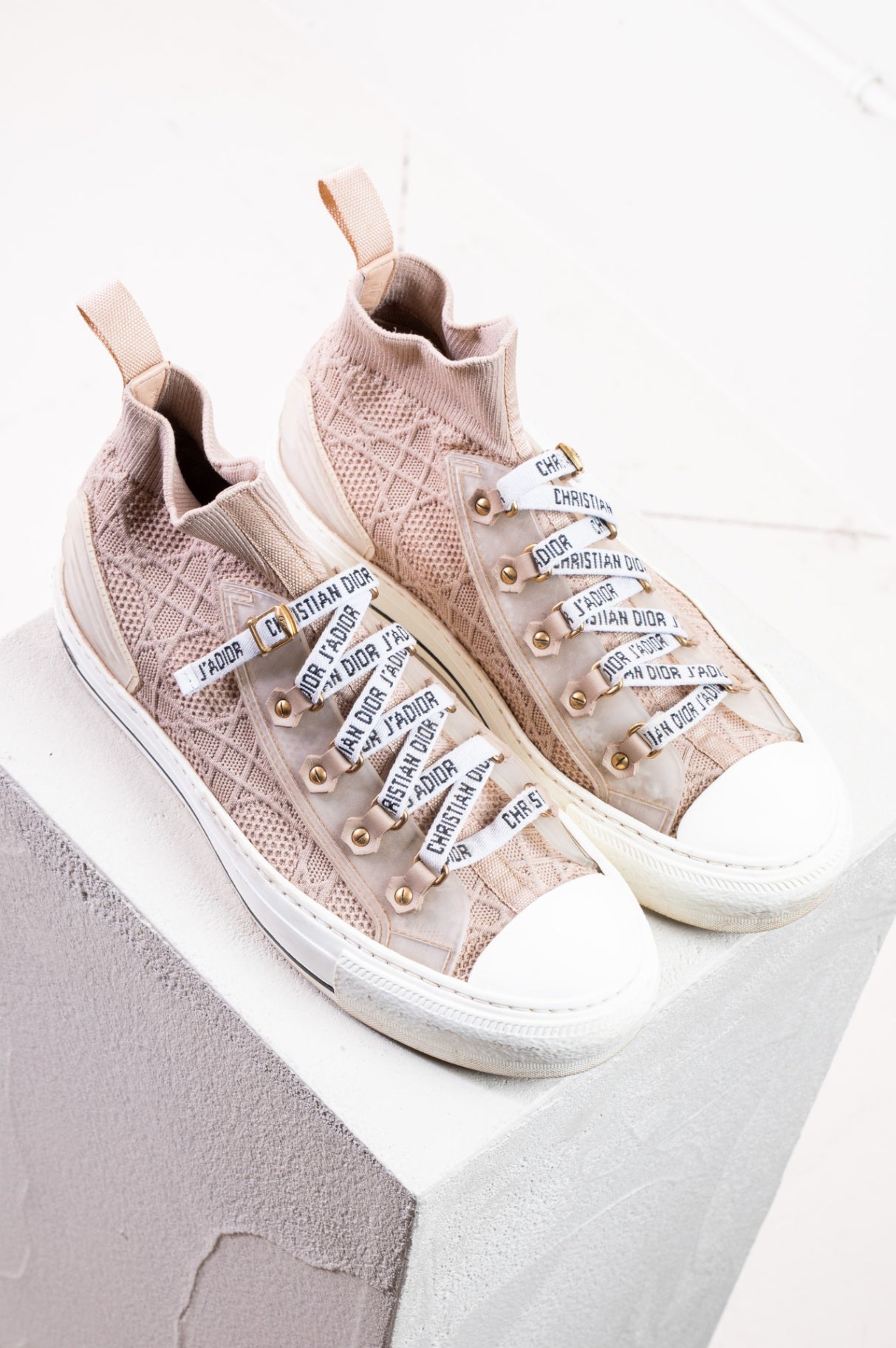 Beige WALK’N’DIOR Taupe Sock Sneaker