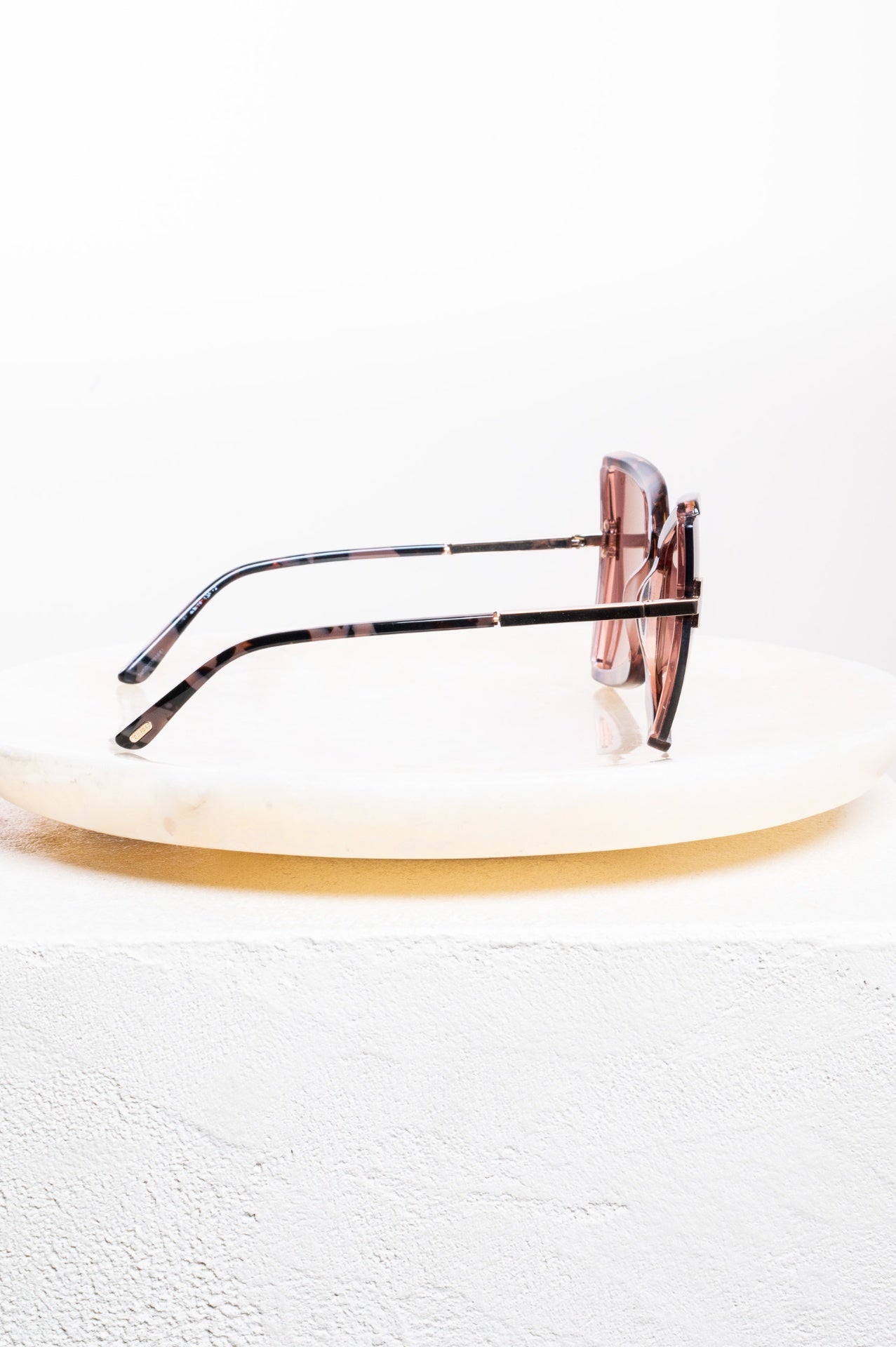 Pink Tortoise Square Sunglasses