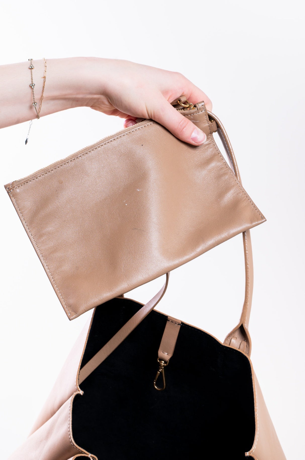 Camel Nela Fringe Shopping Tote