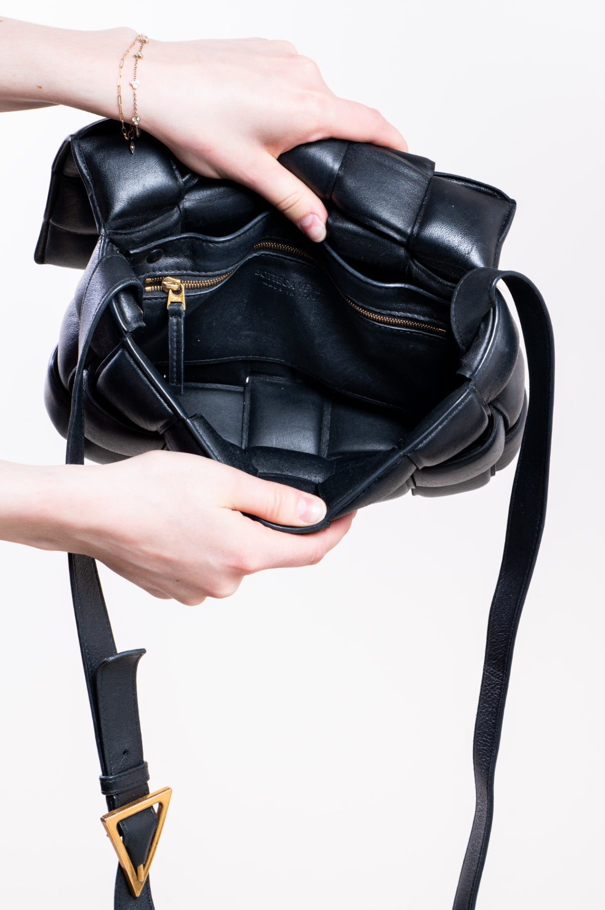 Black Padded Cassette Bag
