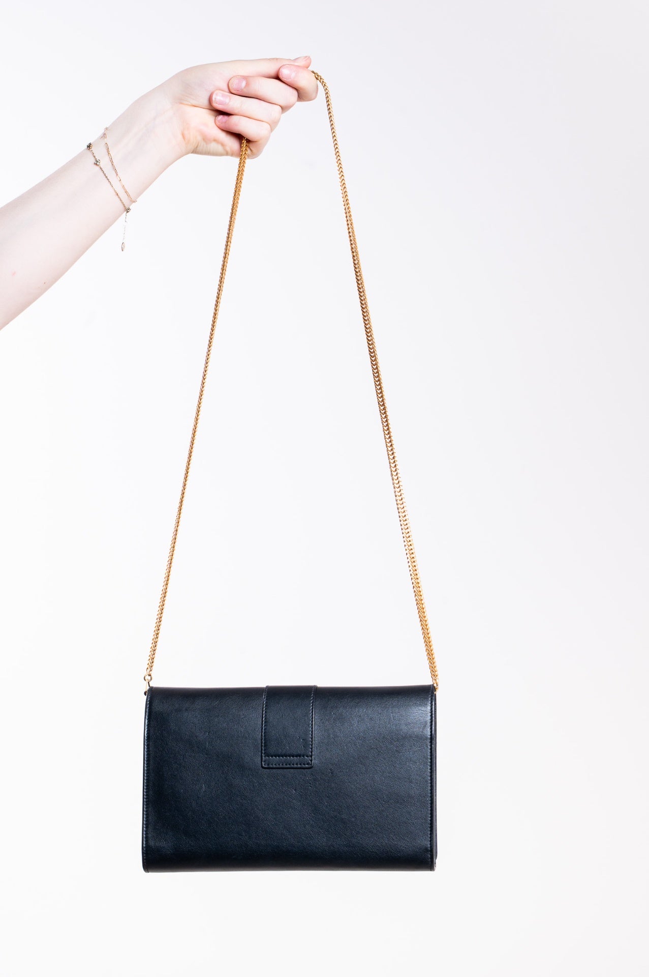 Black Ligne Chain Crossbody