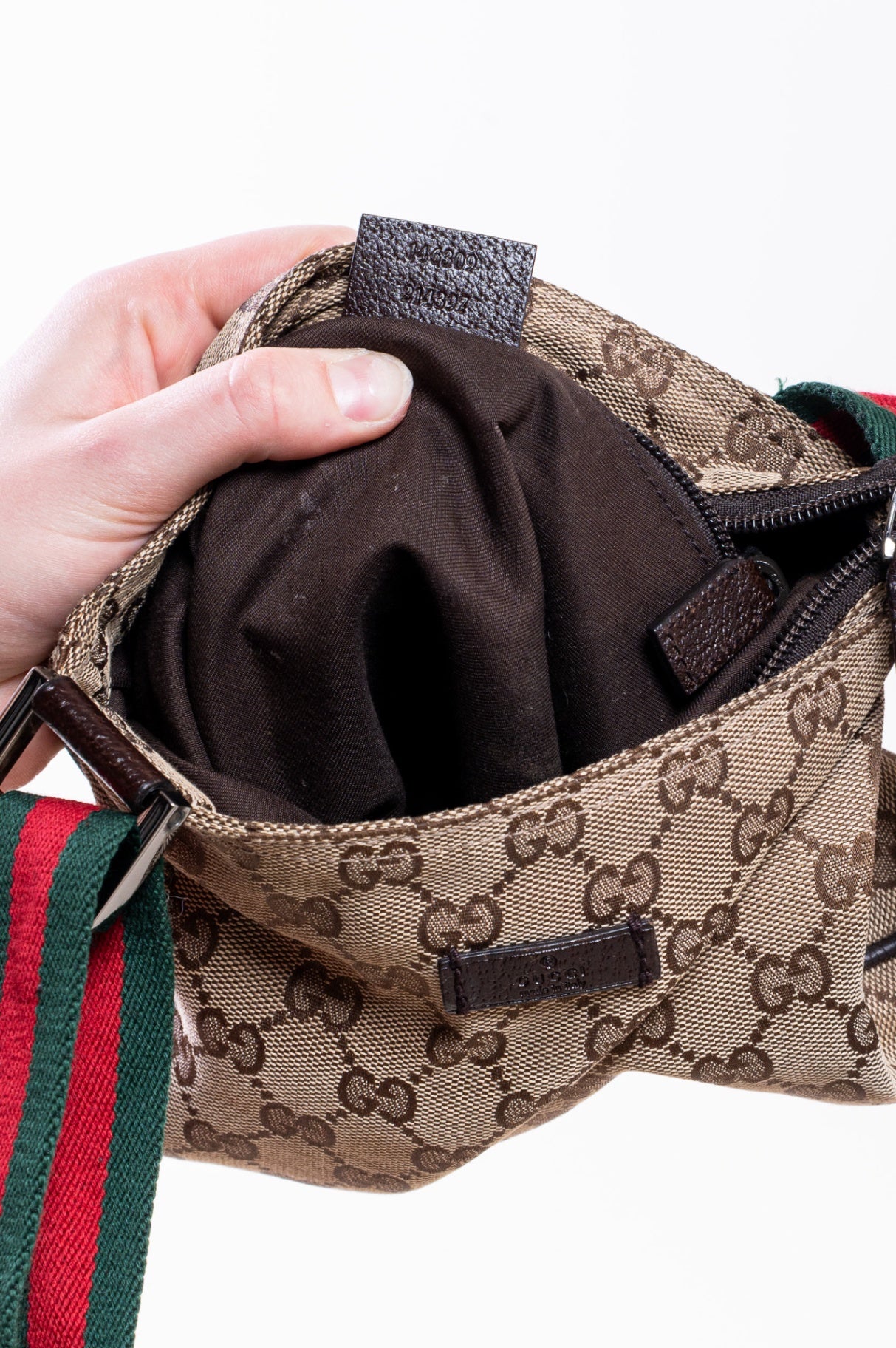 Monogram Canvas Small Flat Messenger Bag